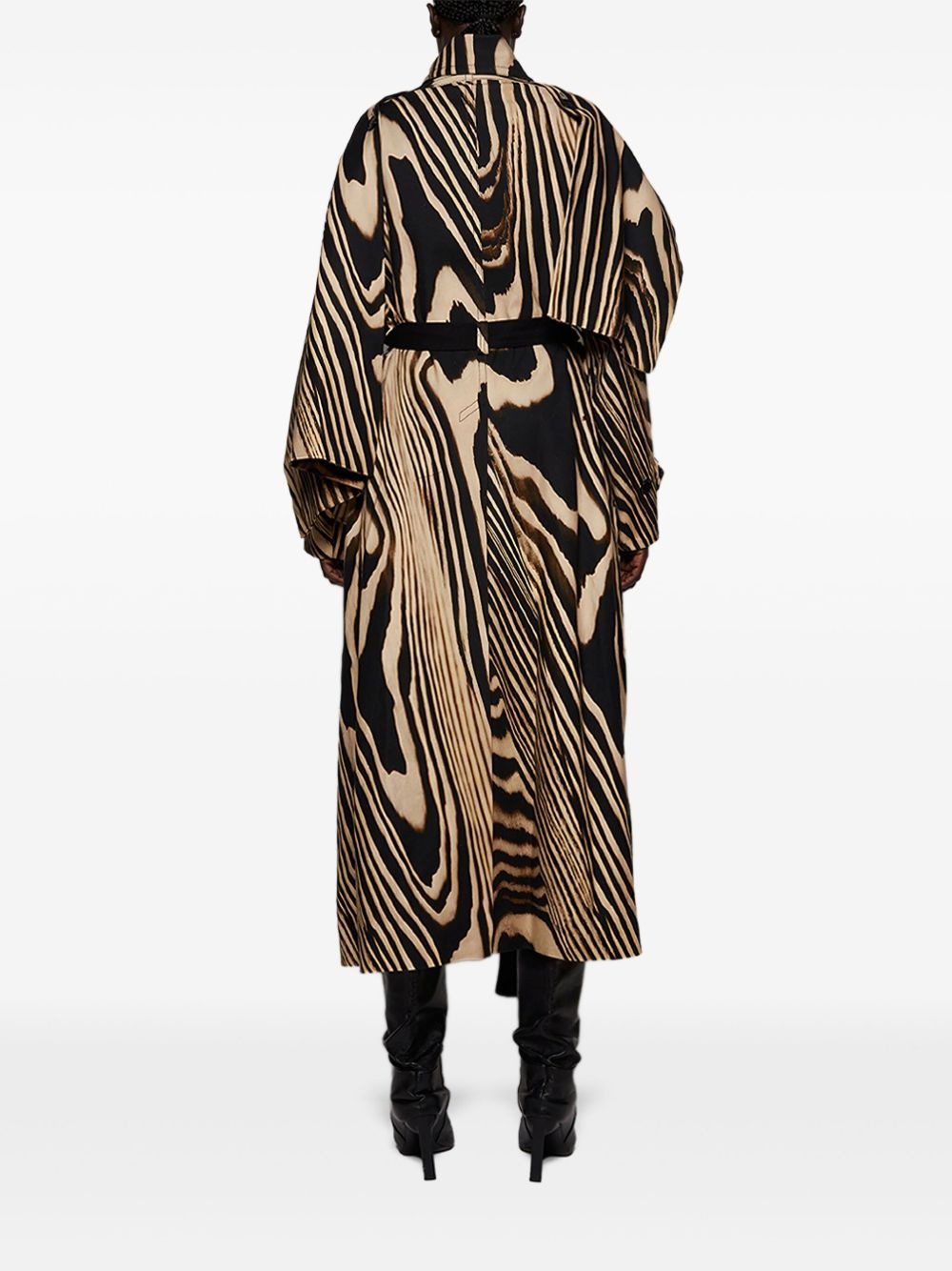 zebra-print coat - 4