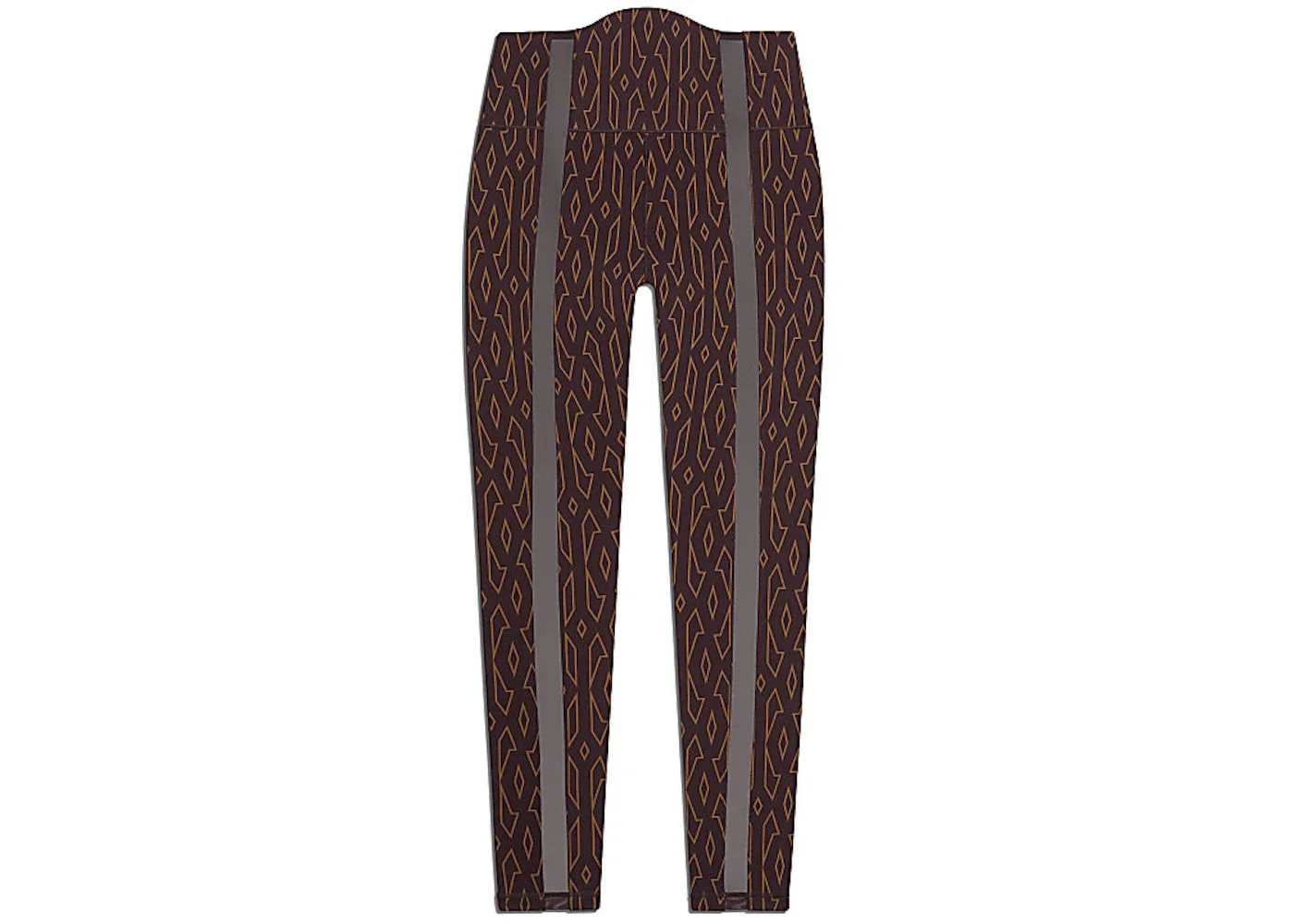 adidas Ivy Park Monogram Sheer Panel Tights Wild Brown/Night Red - 1