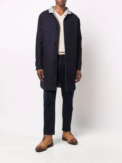 Brunello Cucinelli fitted single-breasted parka coat outlook