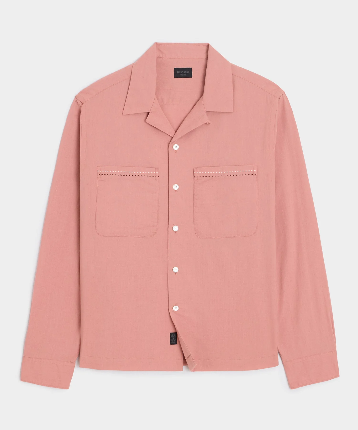 Embroidered Camp Collar Shirt - 1