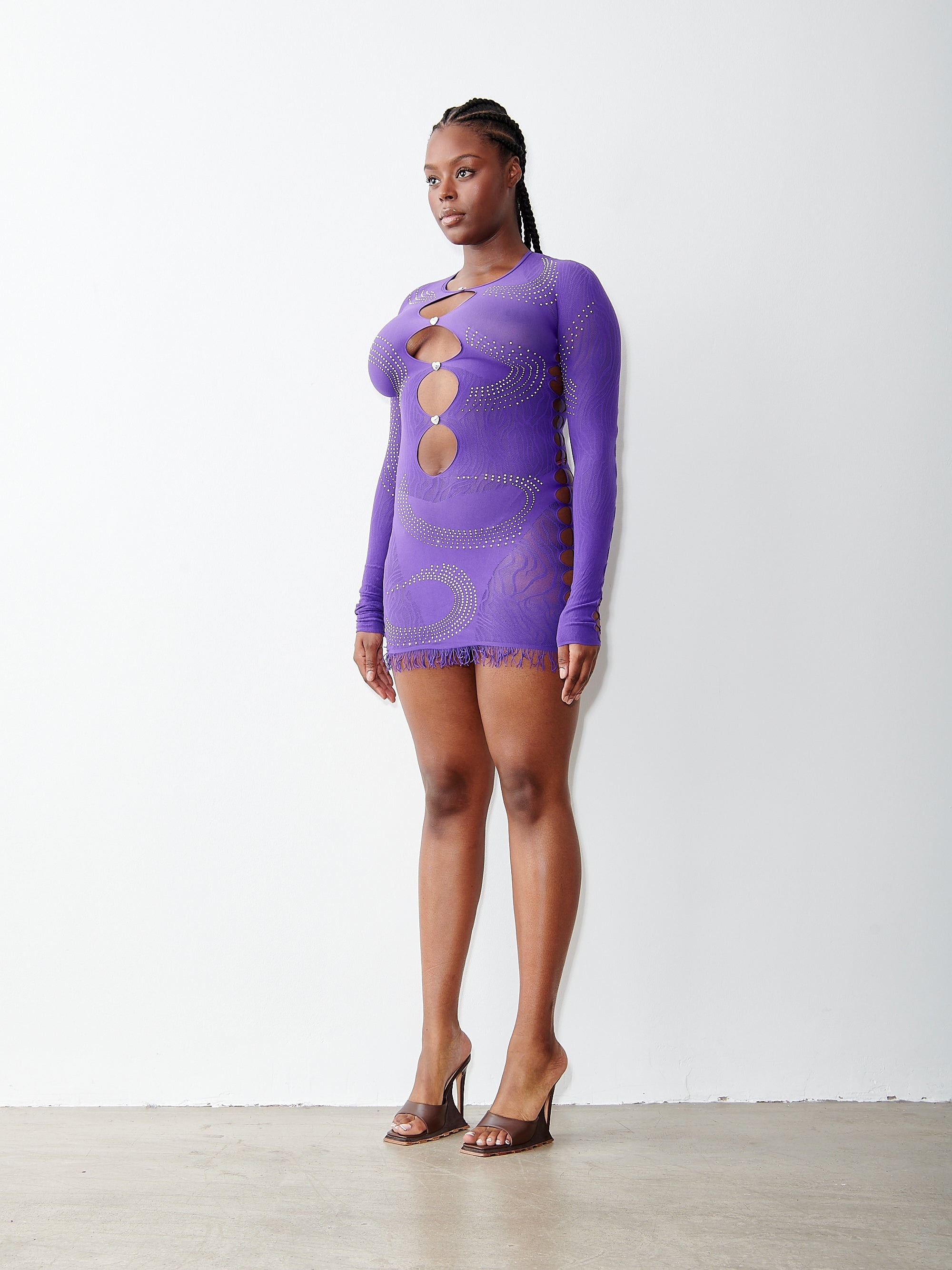 RHINESTONED MIRANDA DRESS TWILIGHT - 2