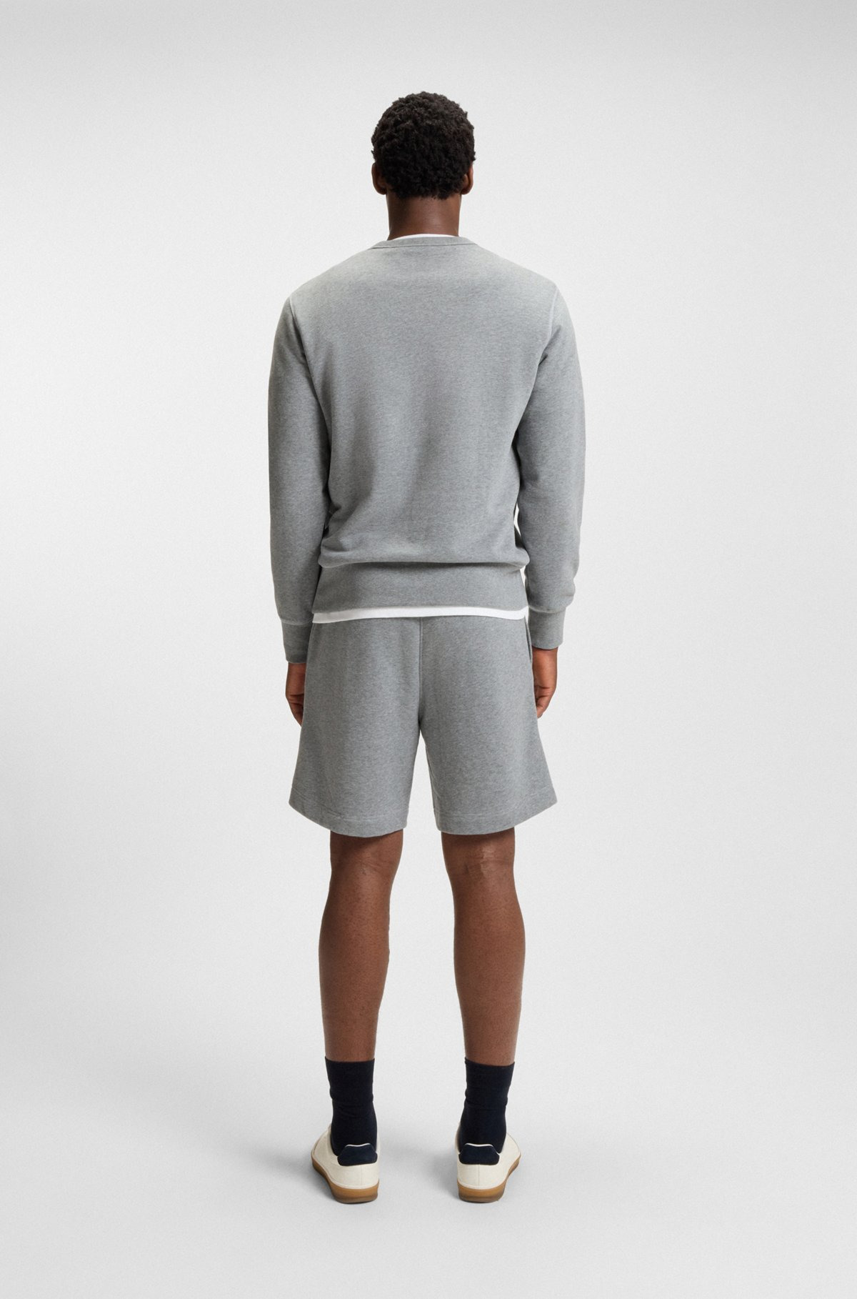 BECKHAM X BOSS OVERSIZED-FIT SHORTS IN COTTON TERRY - 5