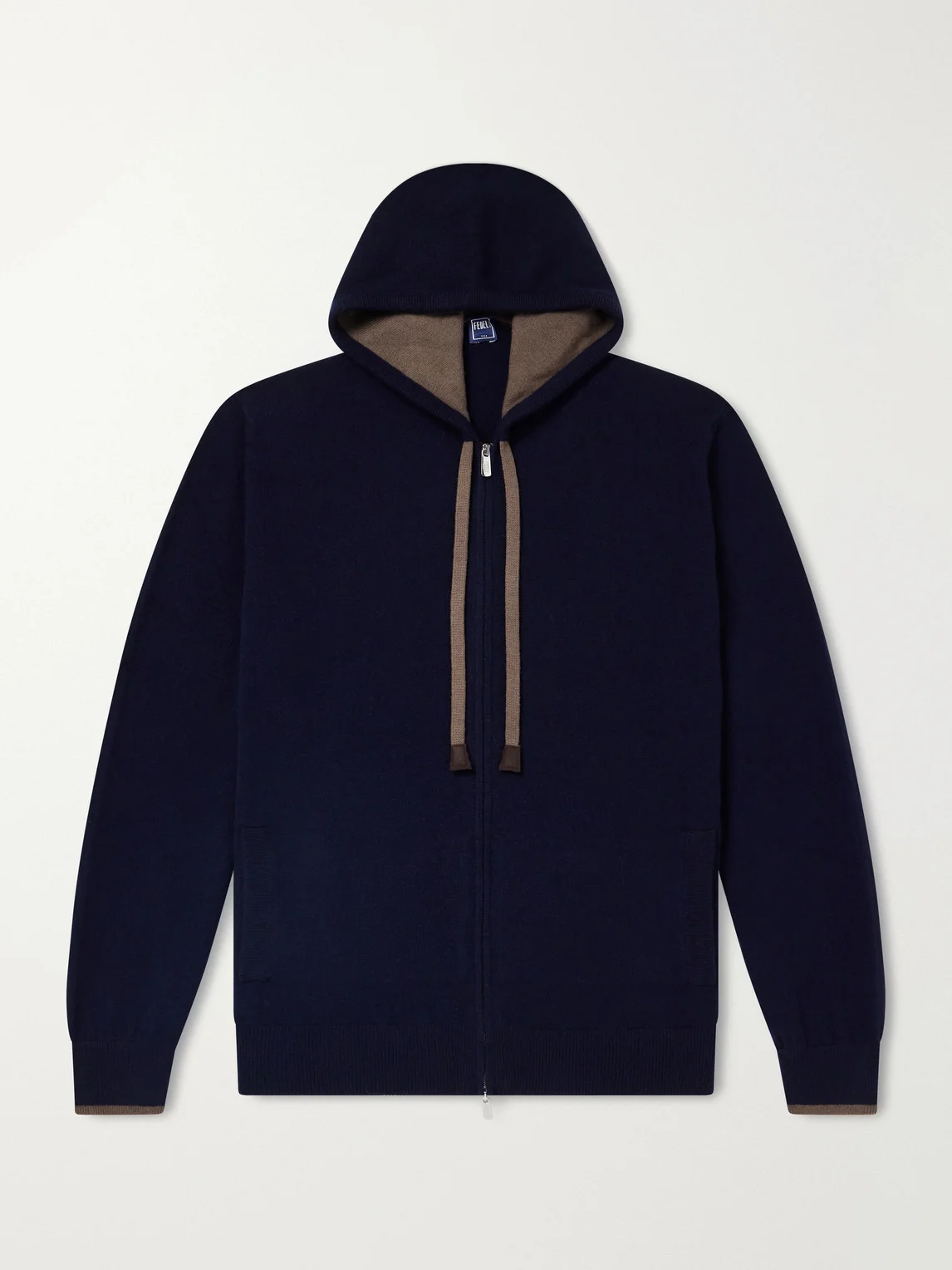 Davis Cashmere Zip-Up Hoodie - 1