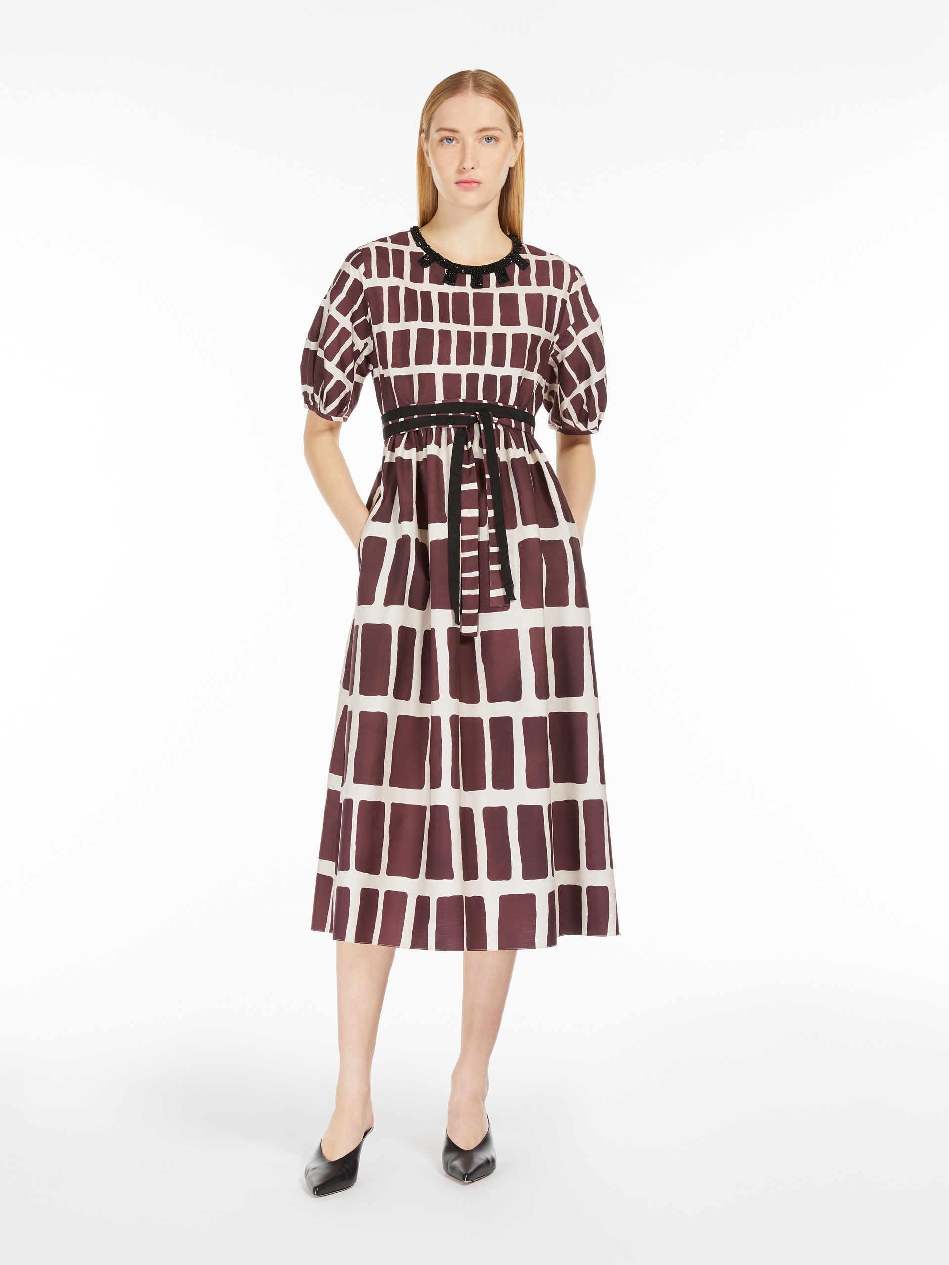 NERINA Midi dress in printed poplin - 2