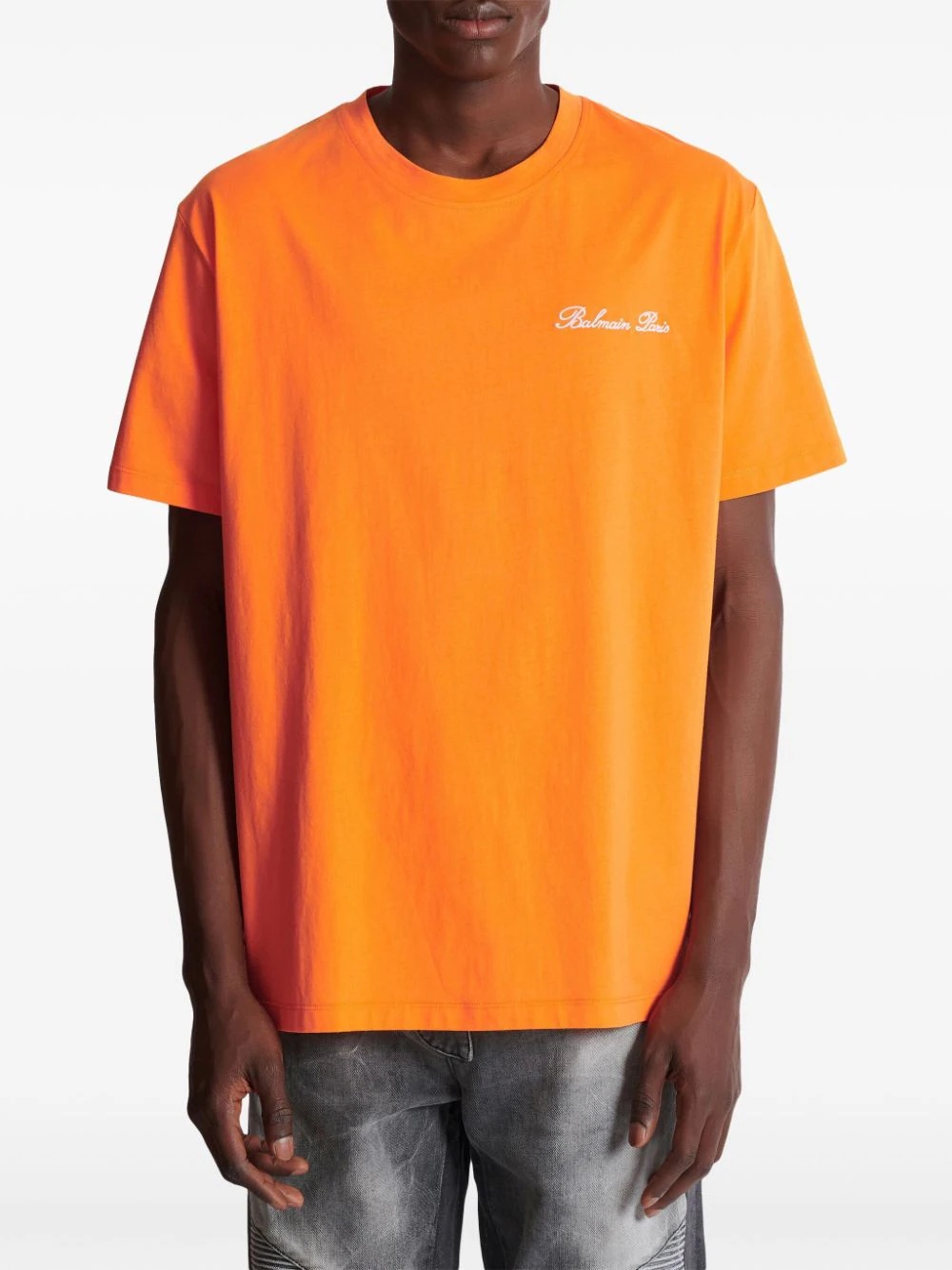Balmain Signature Embroidery Bulky Fit T-Shirt | club21