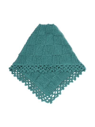 Kiko Kostadinov Aspasia crochet-knit scarf outlook
