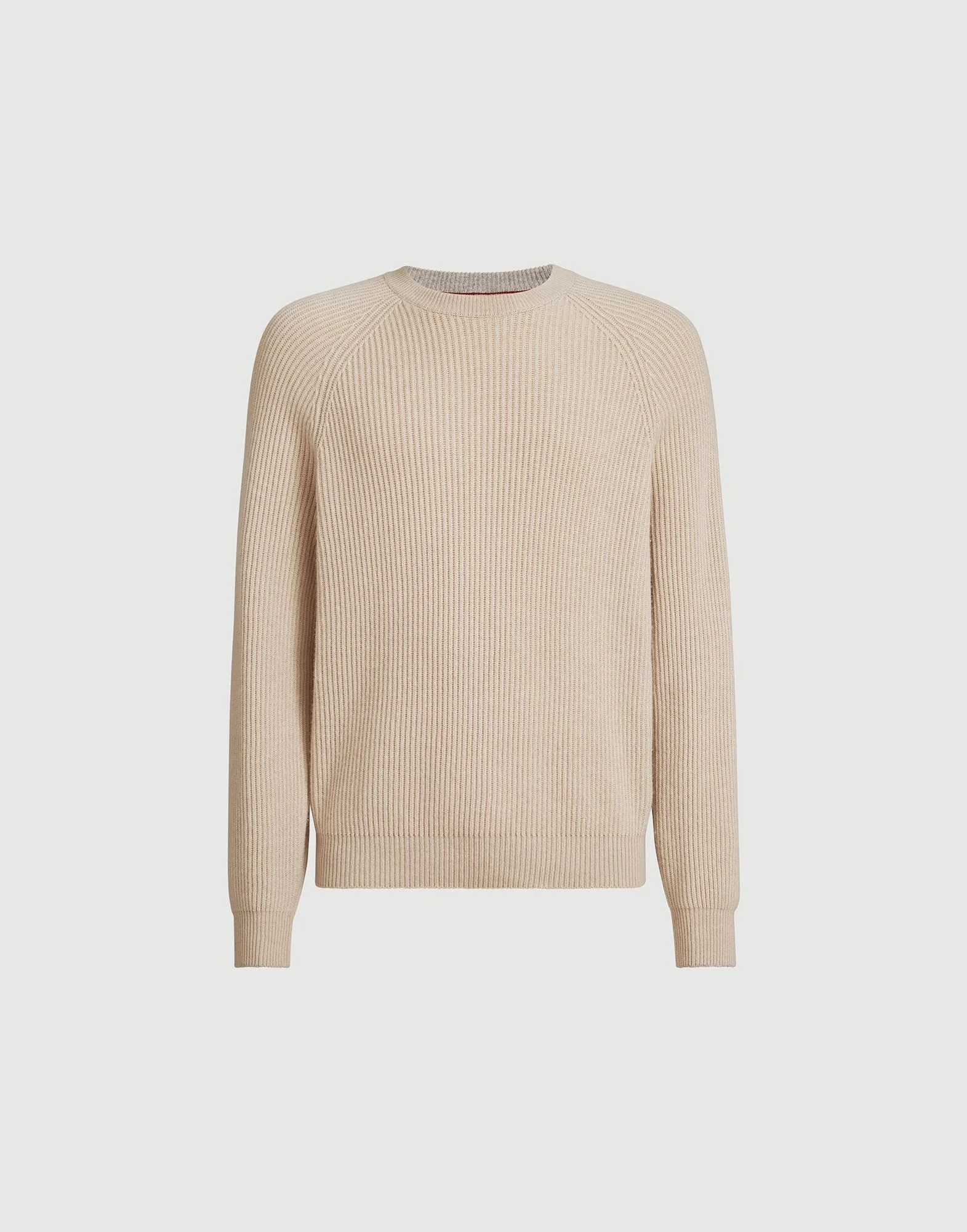 Cashmere 영어 늑골 스웨터 raglan 소매 - 1