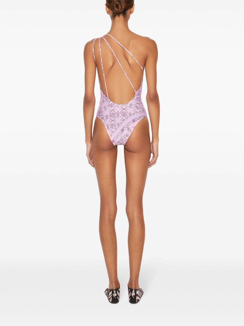 Festa-print swimsuit - 4