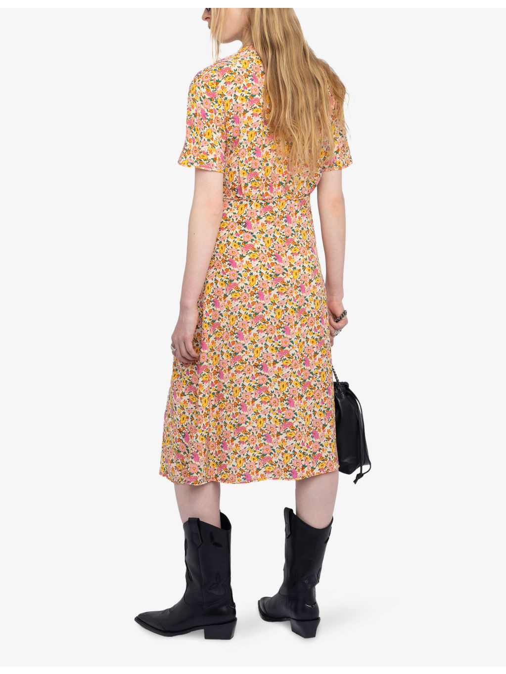 Rhodral Floral-Print Woven Midi Dress - 4
