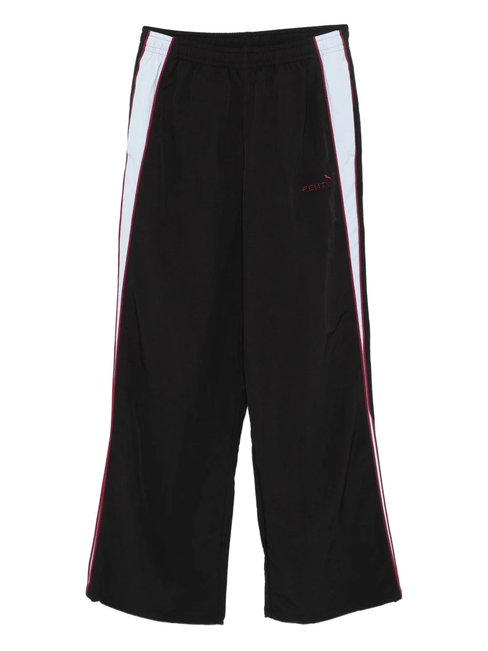 side-stripe elasticated track pants - 1