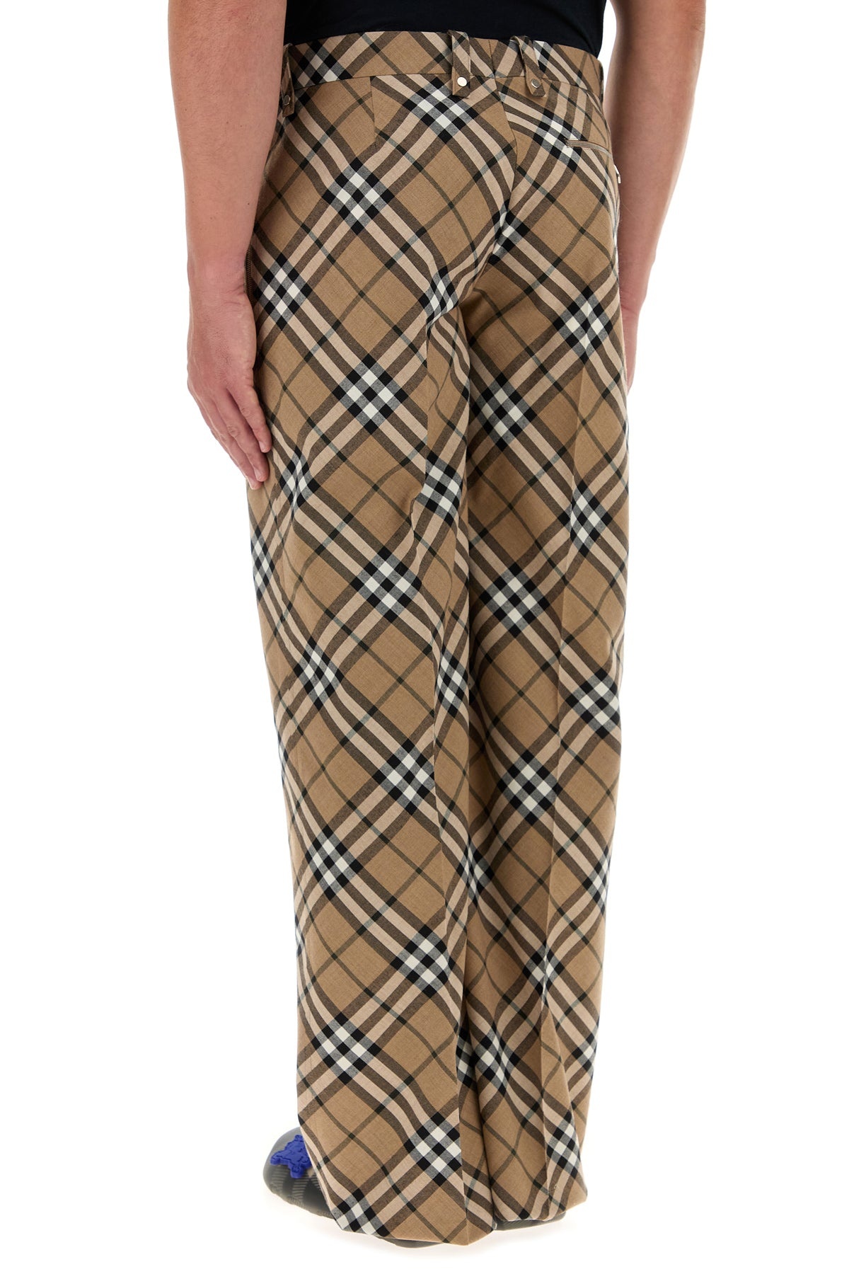 Embroidered polyester blend pant - 4