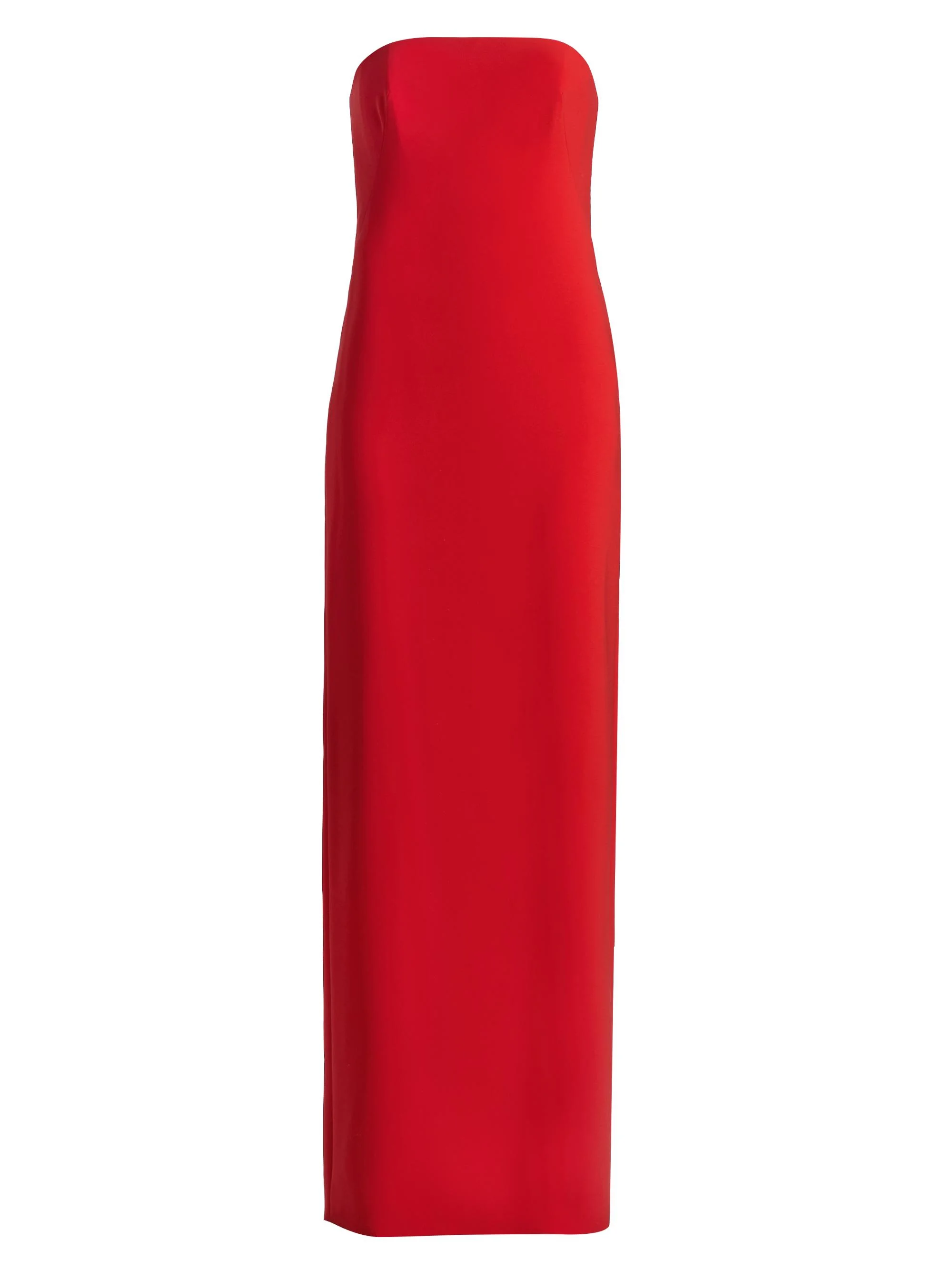 Women's Stretch-Jersey Strapless Gown - Persimmon - 1