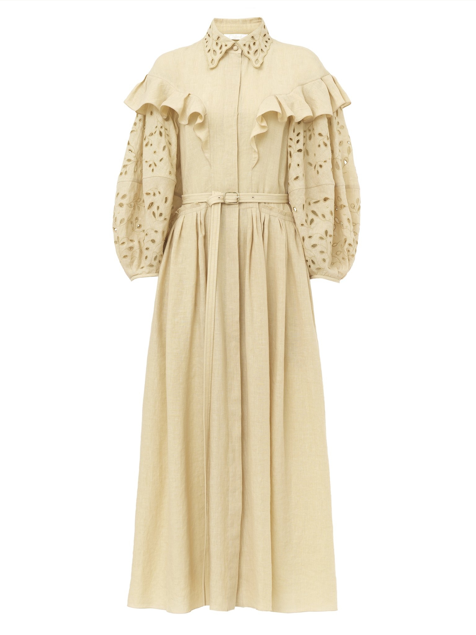 BALLOON-SLEEVE DRESS - 1