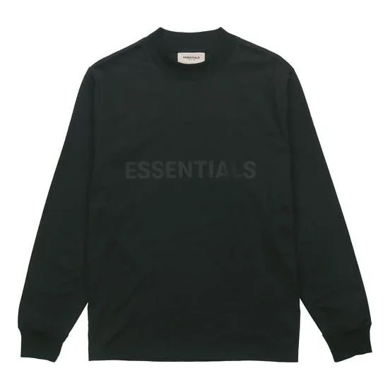 Fear of God Essentials FW20 Long Sleeve Logo Tee 'Black' FOG-FW20-244 - 1