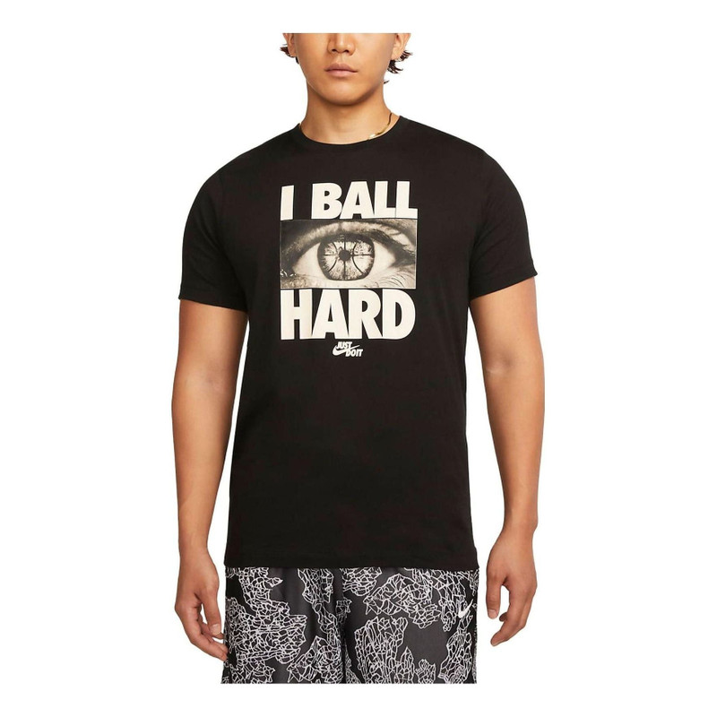 Nike Dri-FIT Graphic Basketball T-shirt Asia Sizing 'Black' FJ2349-010 - 1
