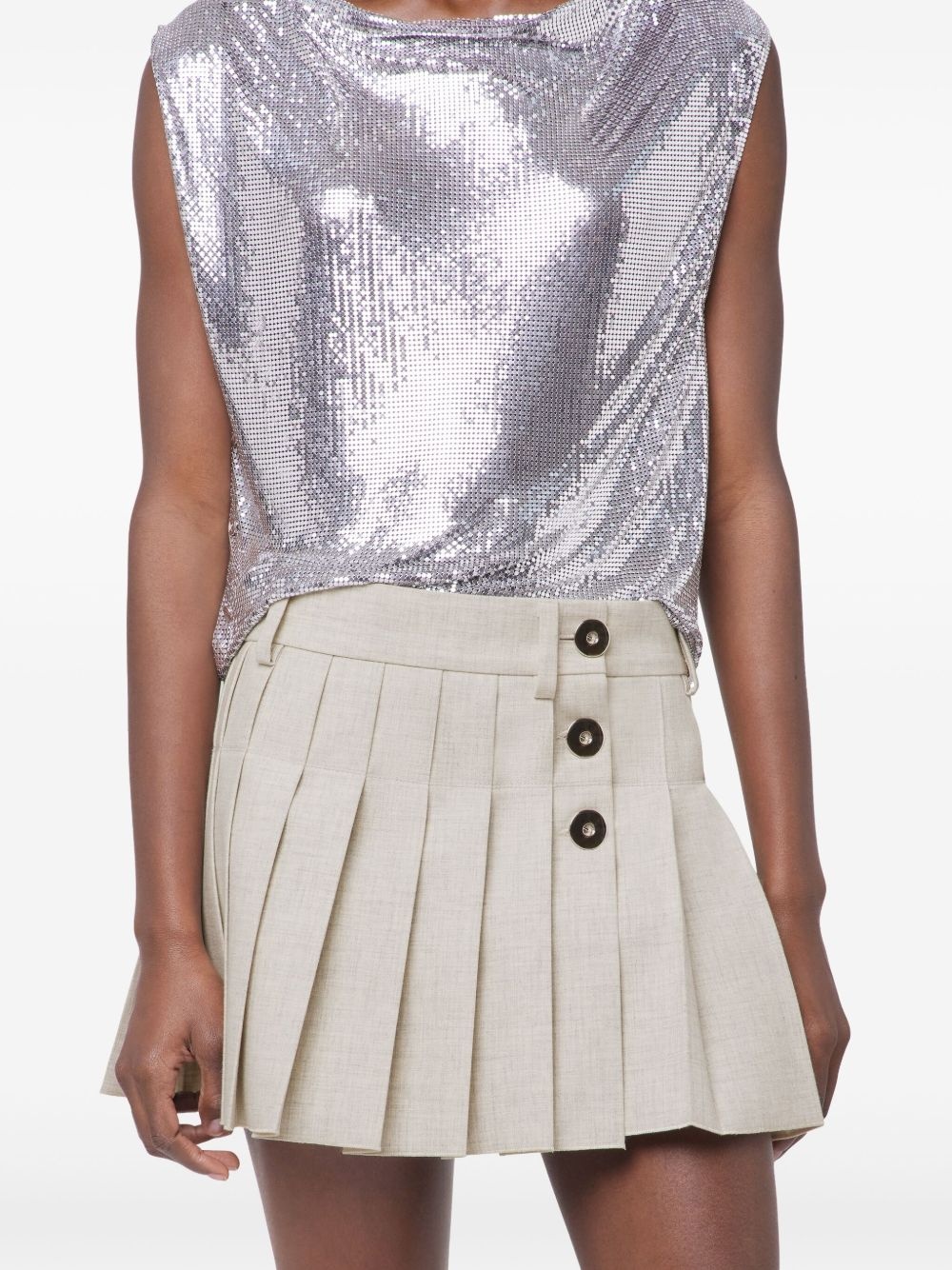 pleated mini skirt - 5