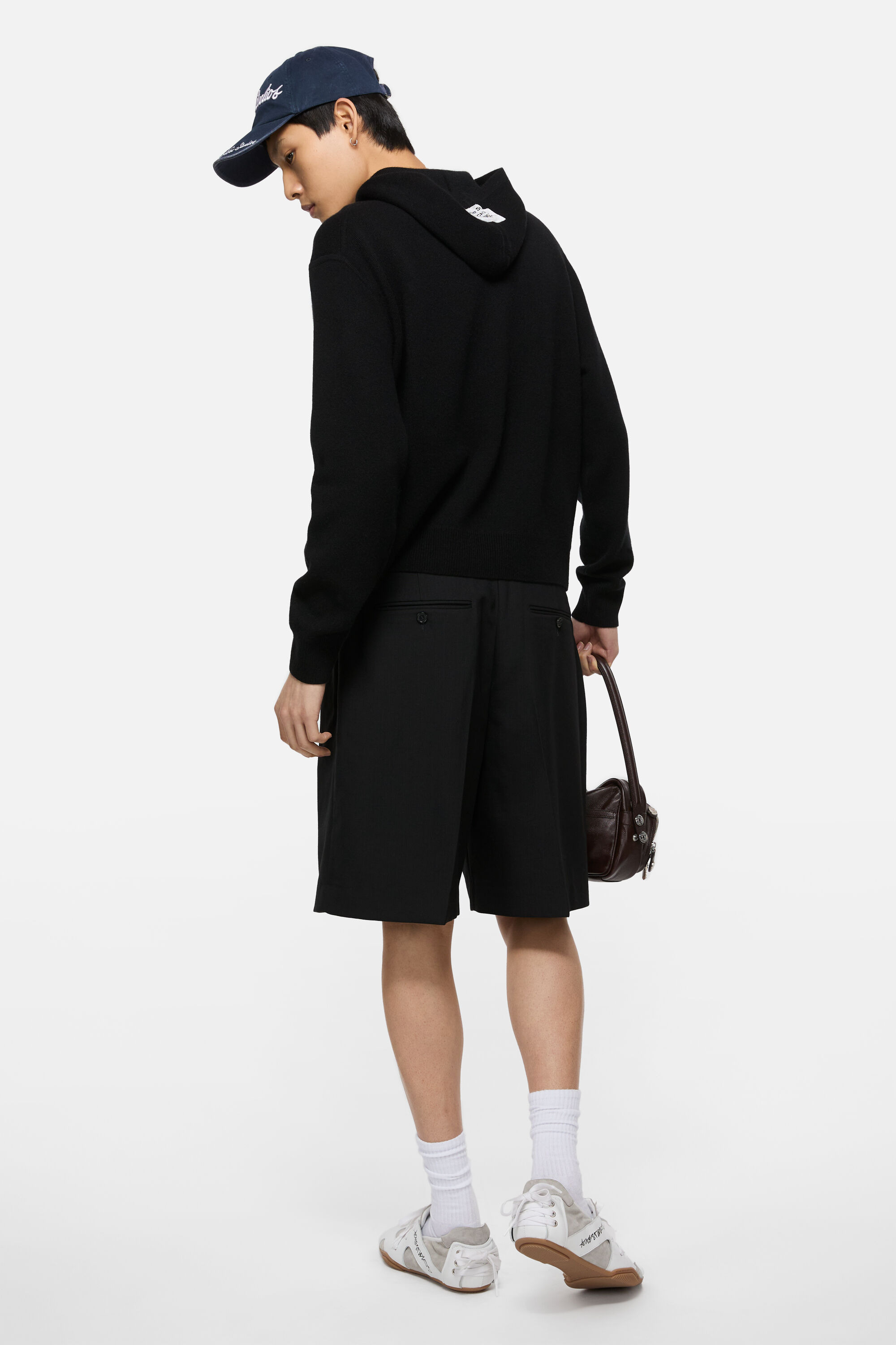 Cashmere hoodie - Black - 3