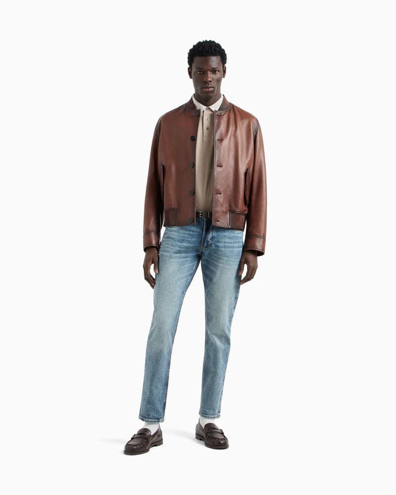 J06 SLIM-FIT, WASHED DENIM JEANS 2