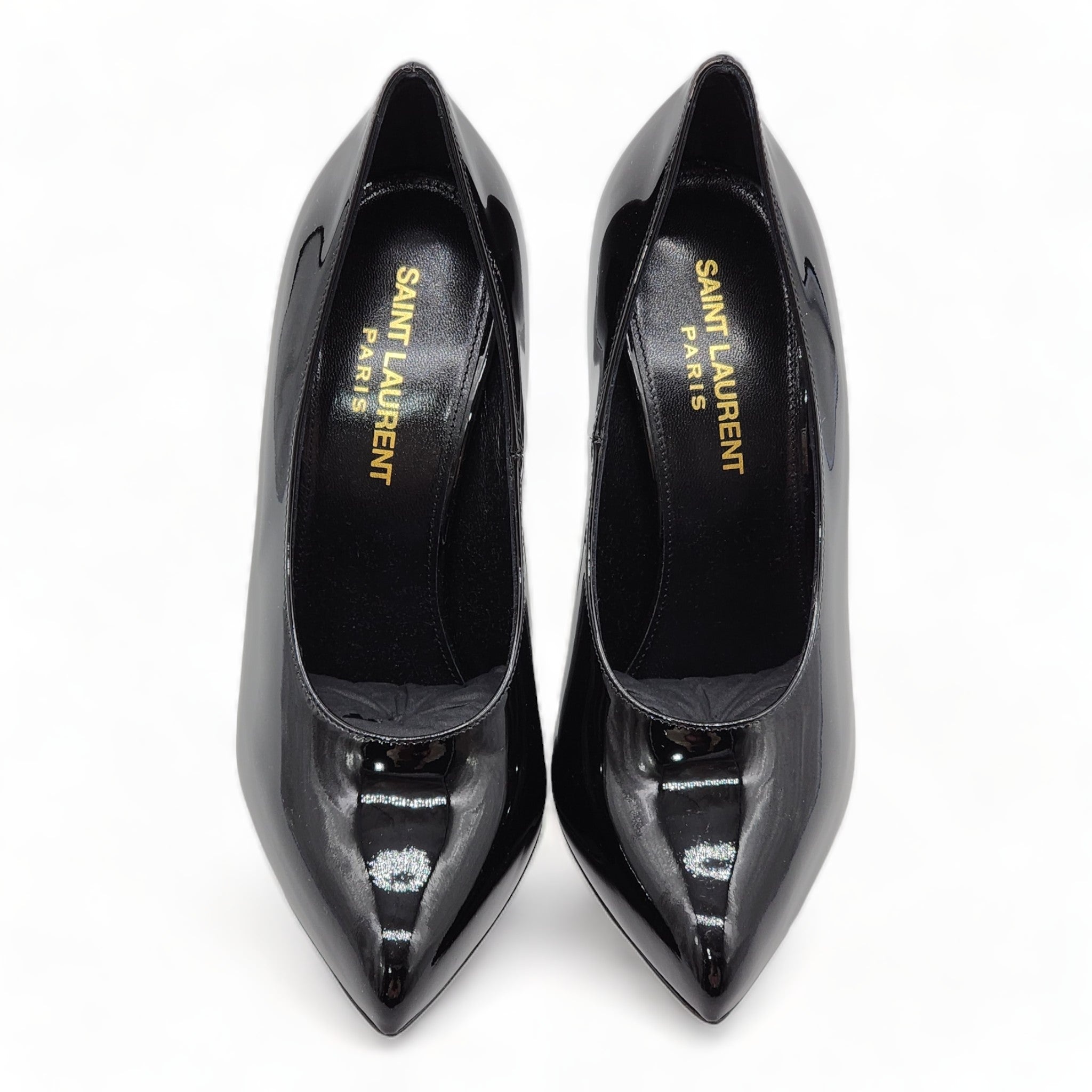 Saint Laurent Teddy Patent Leather Pumps Heels Shoes - 4