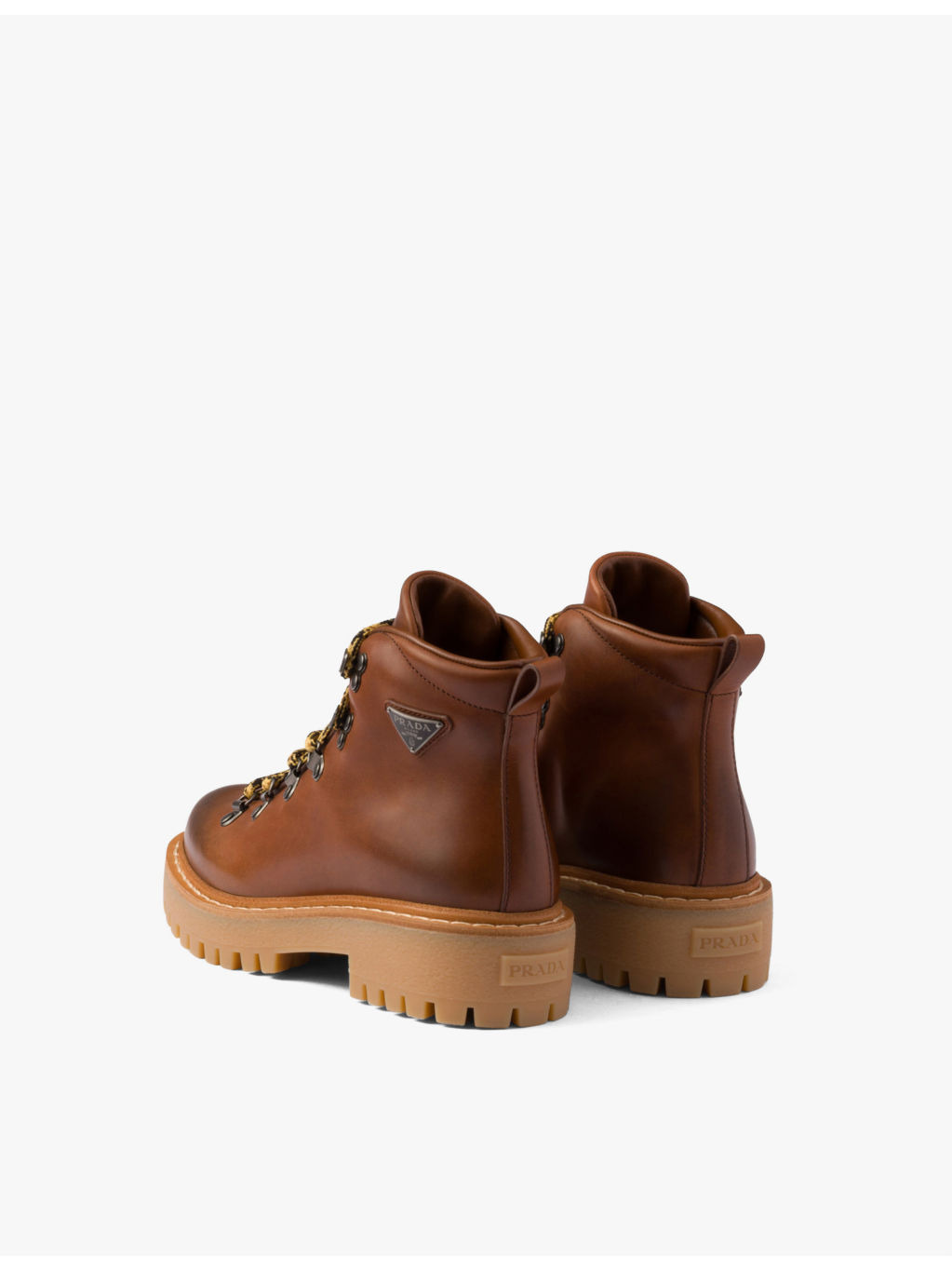 Brand-plaque leather ankle boots - 5
