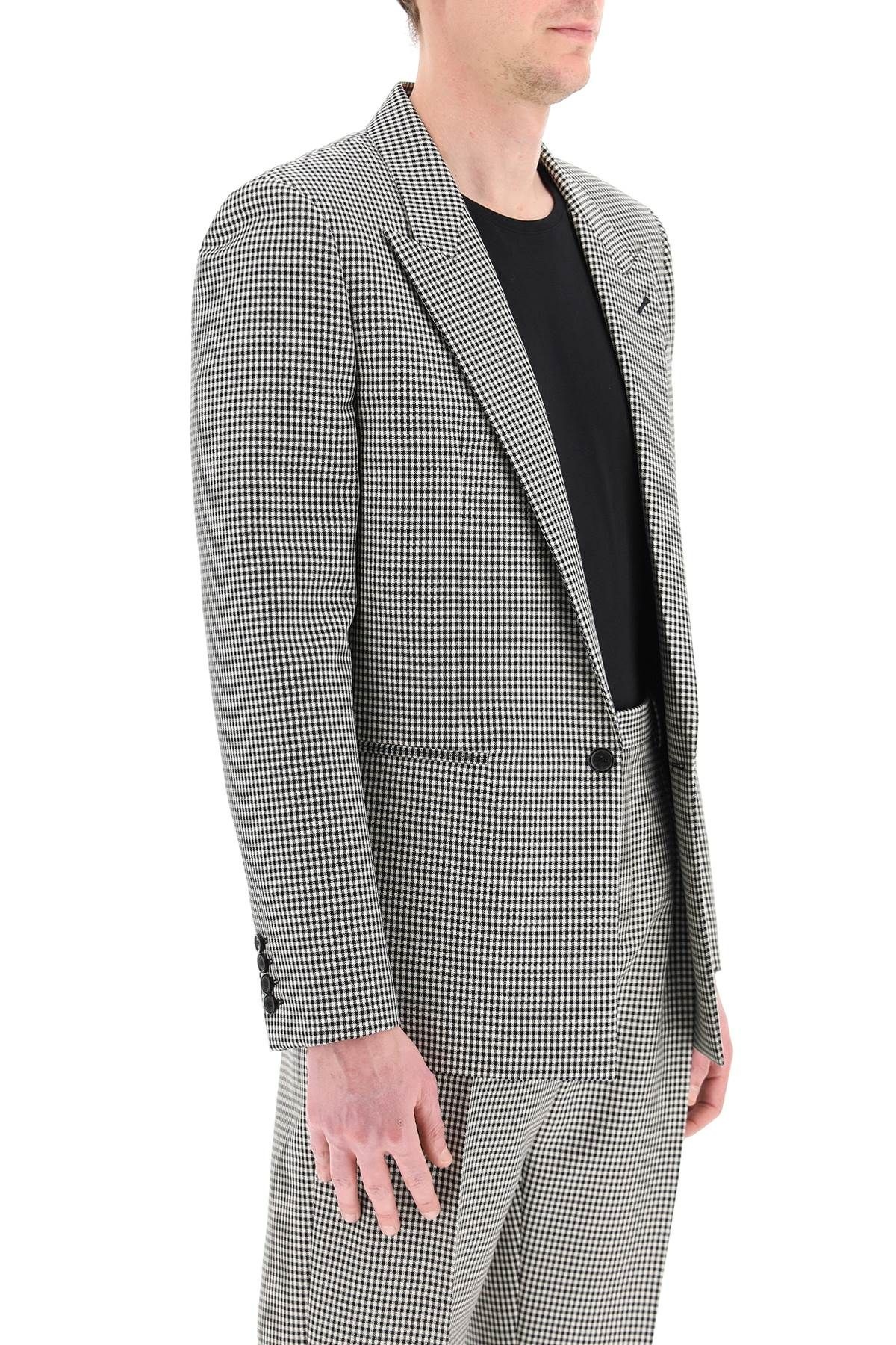 GINGHAM WOOL BLAZER - 3