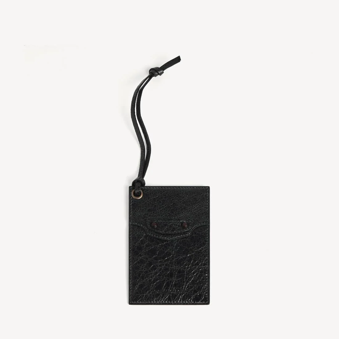 Men's Le City Charm/keychain Card Holder in Black - 1