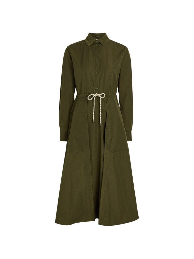 drawstring collared midi dress 1