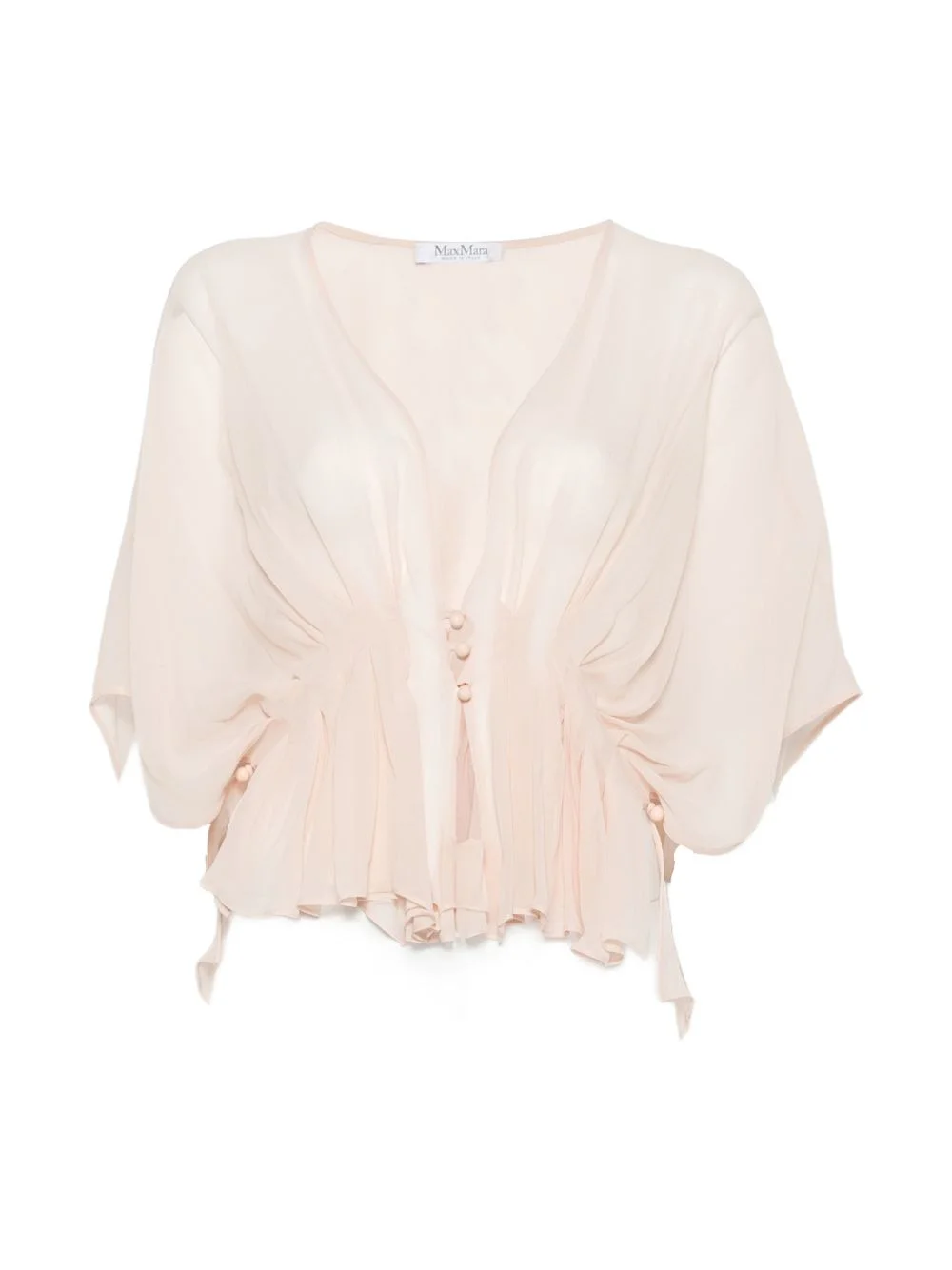 buttoned ruffled top - 1