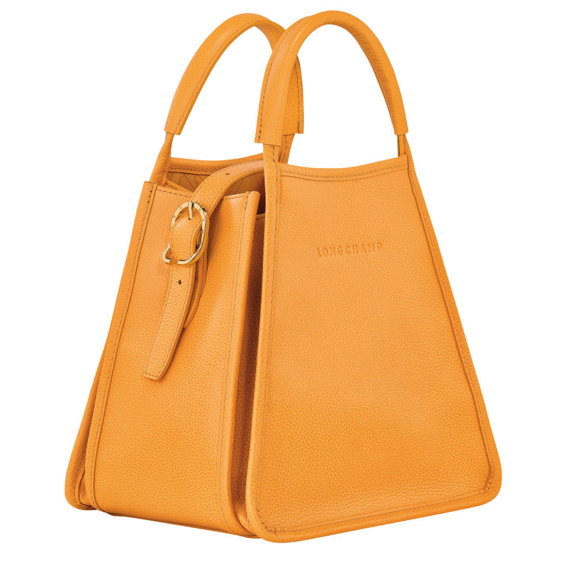 Le Foulonné S Handbag Apricot - Leather 3