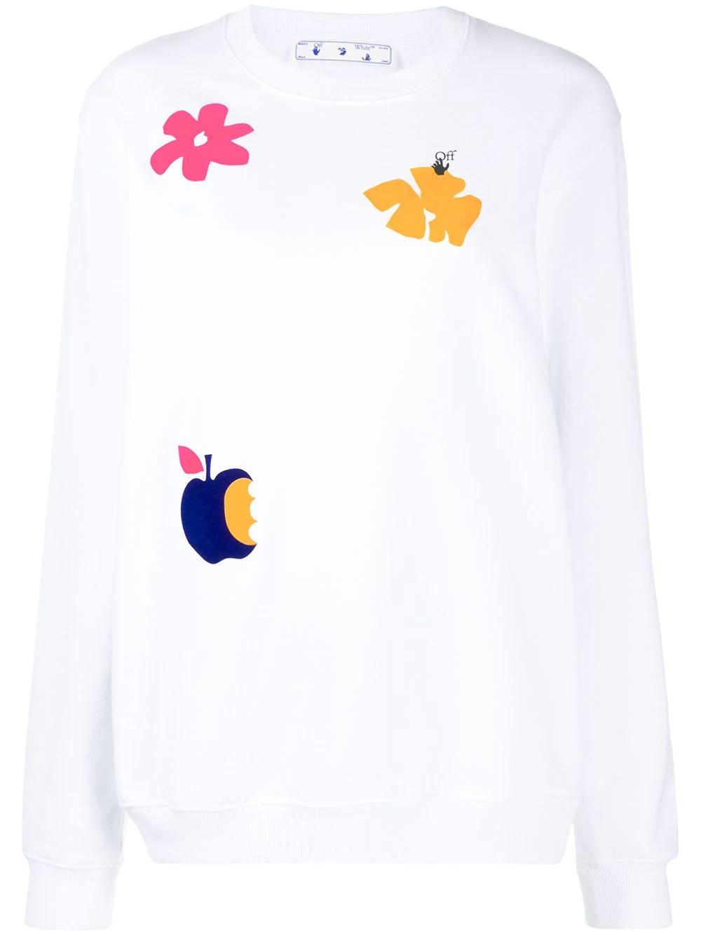 Flowers crew-neck sweatshirt - 1