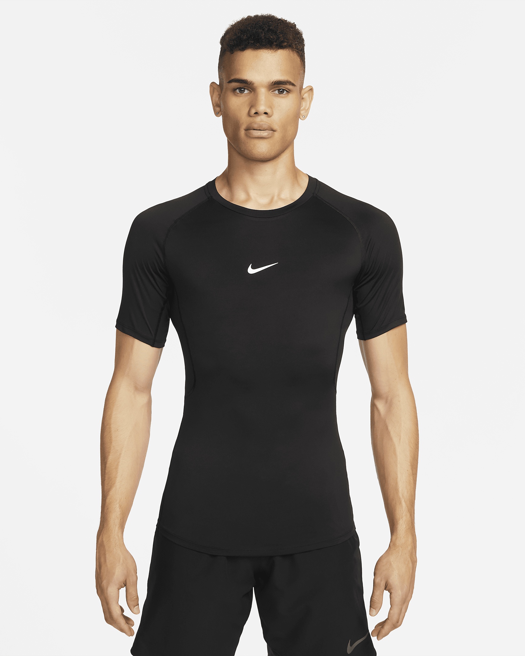 Nike Pro Men's Dri-FIT Tight Short-Sleeve Fitness Top - 1