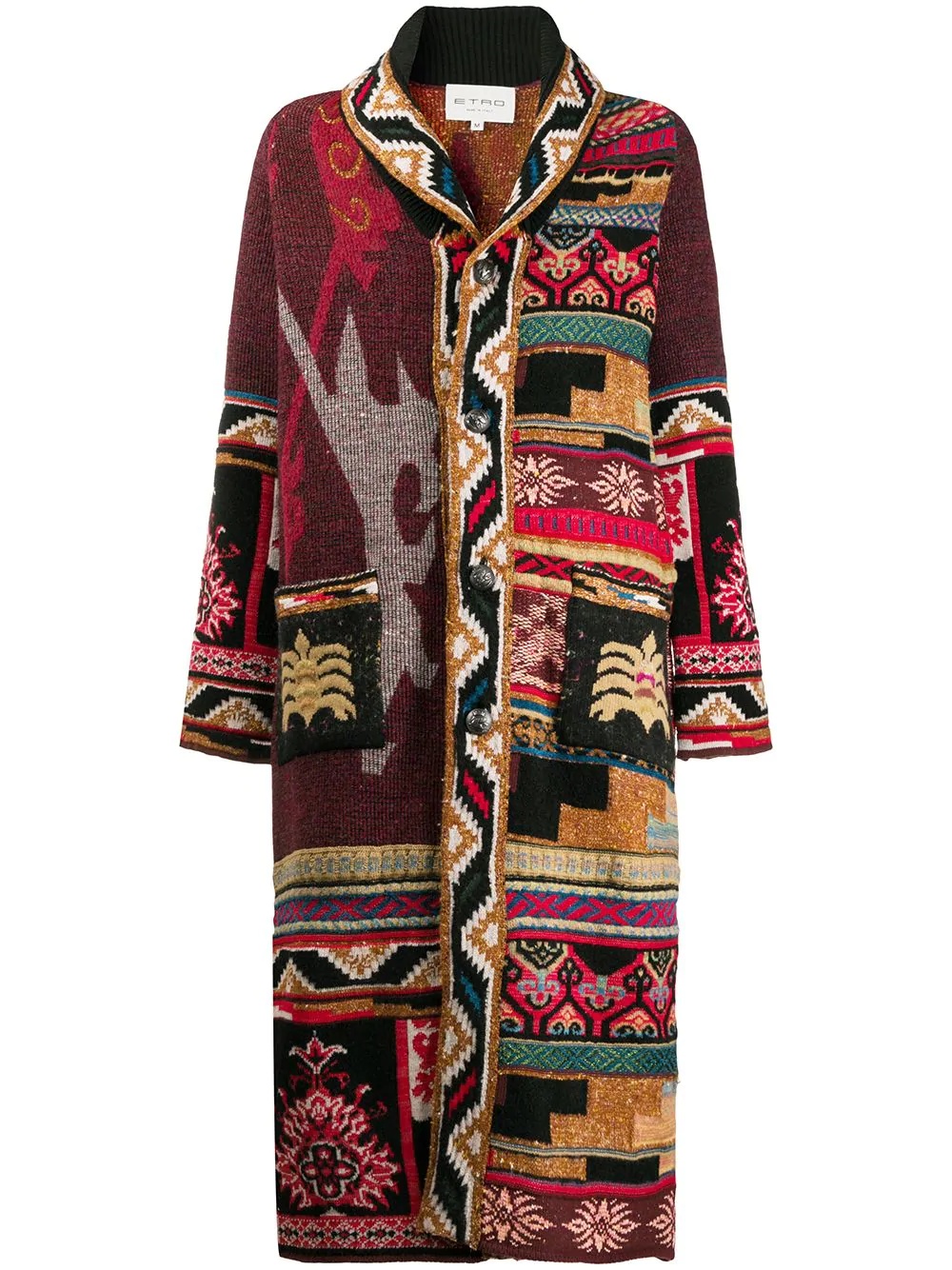 long tapestry cardigan - 1