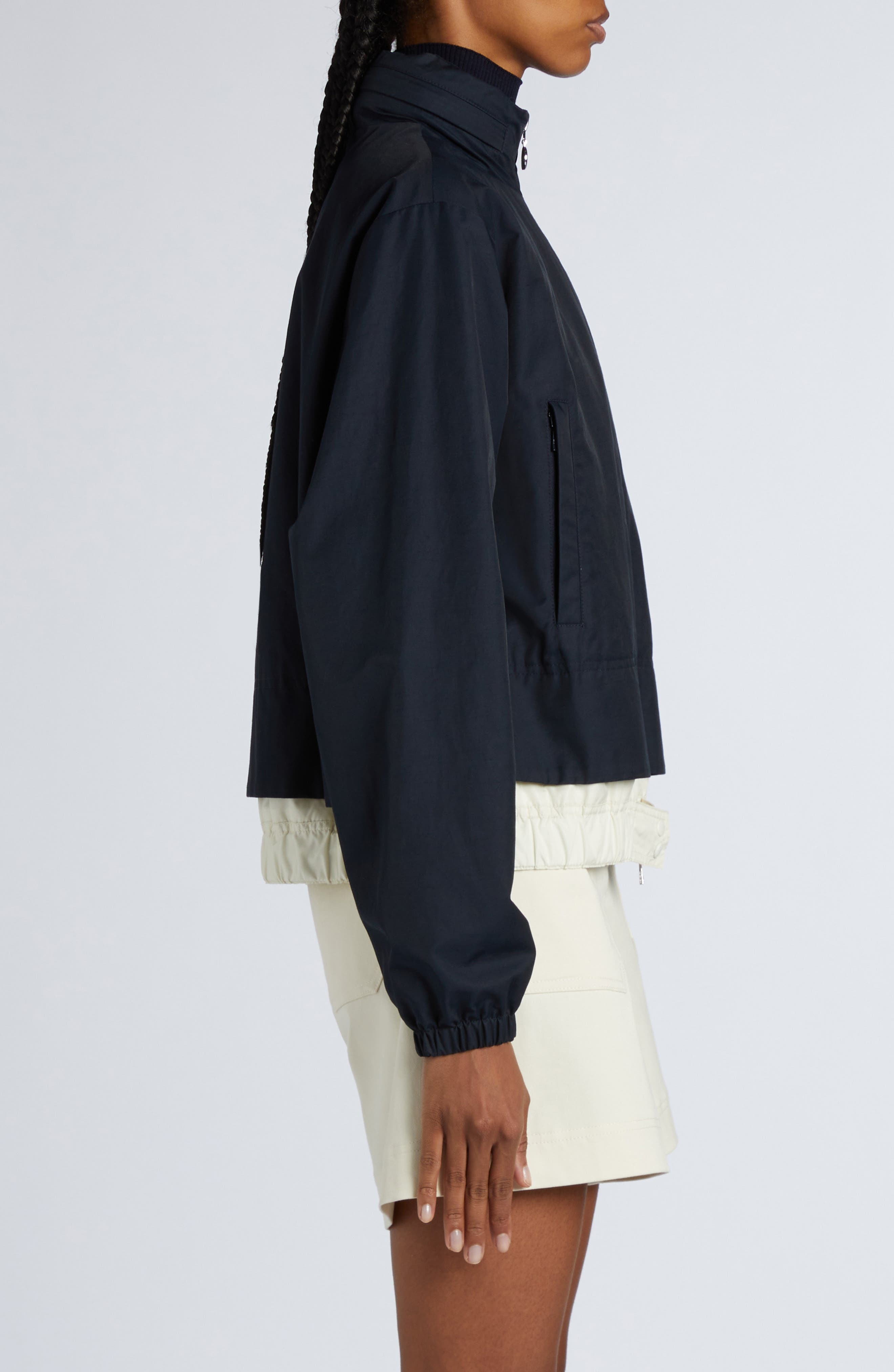 Moncler Janze Nylon Jacket in Navy Blue at Nordstrom - 4