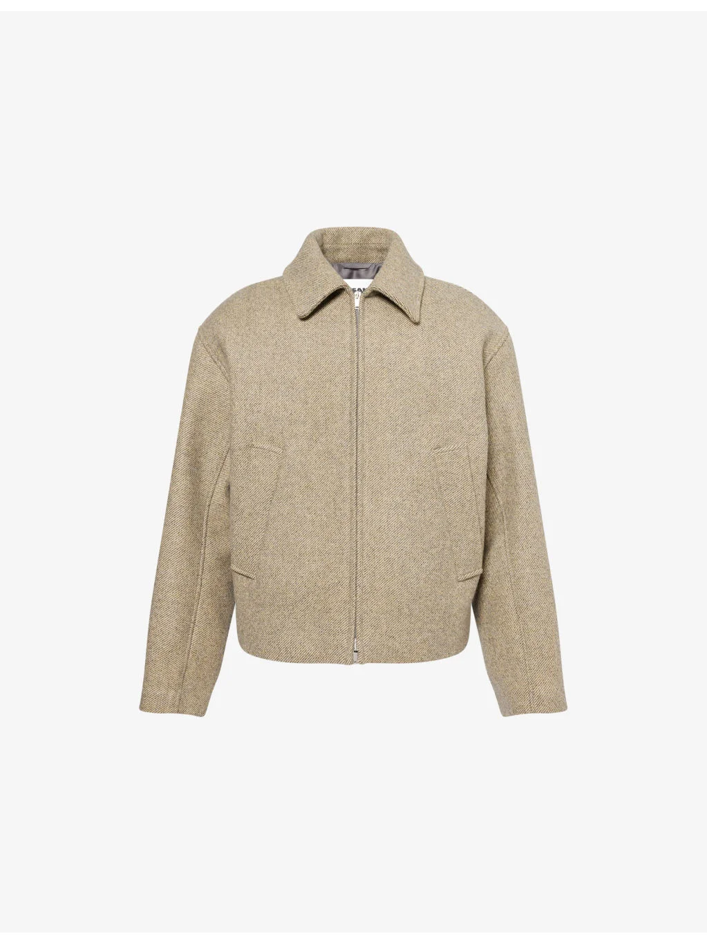 Bitonal Oversized Wool Blouson Jacket - 1