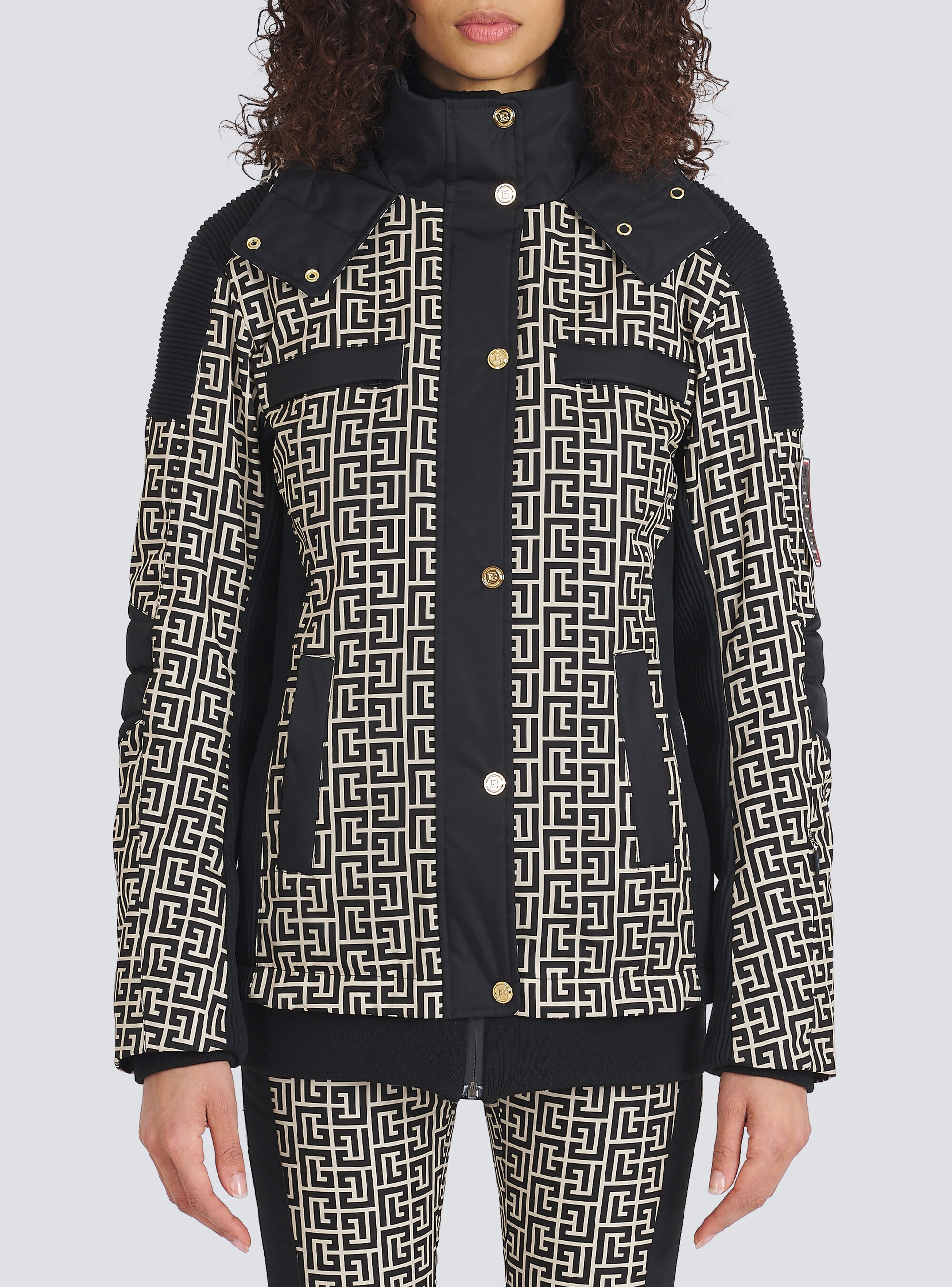 Balmain x Rossignol - Balmain-monogrammed hooded ski coat - 6