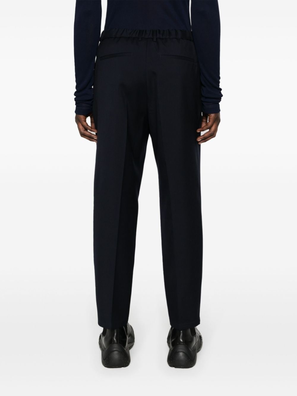 tapered-leg cropped trousers - 4