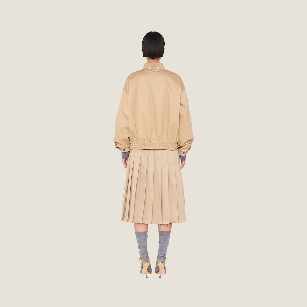 関税込 MiuMiu Chino vest jacket ジャケット Miu Miu Oversized chino blouson jacket | REVERSIBLE