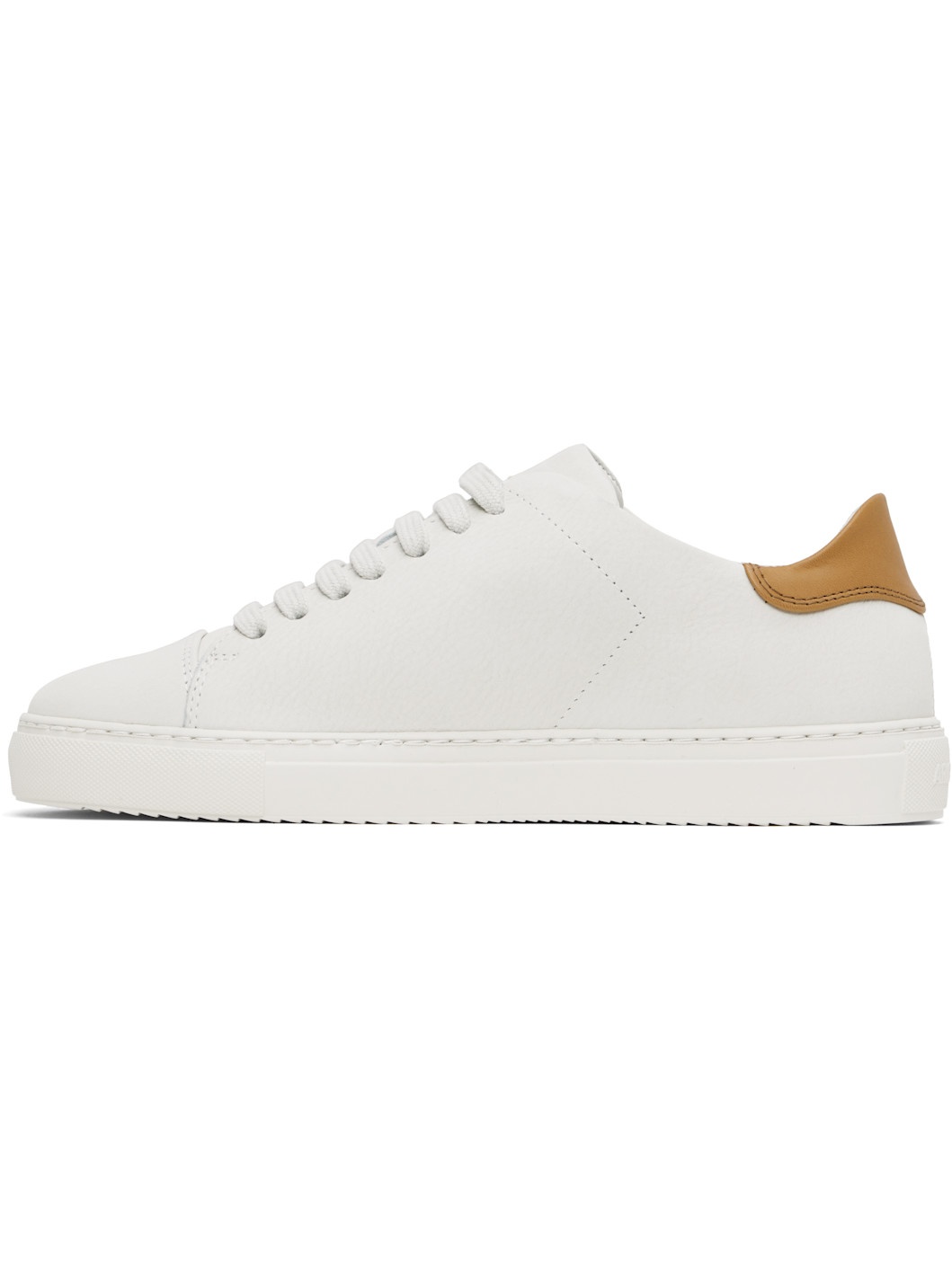 Off-White & Tan Clean 90 Cap Sneakers - 3