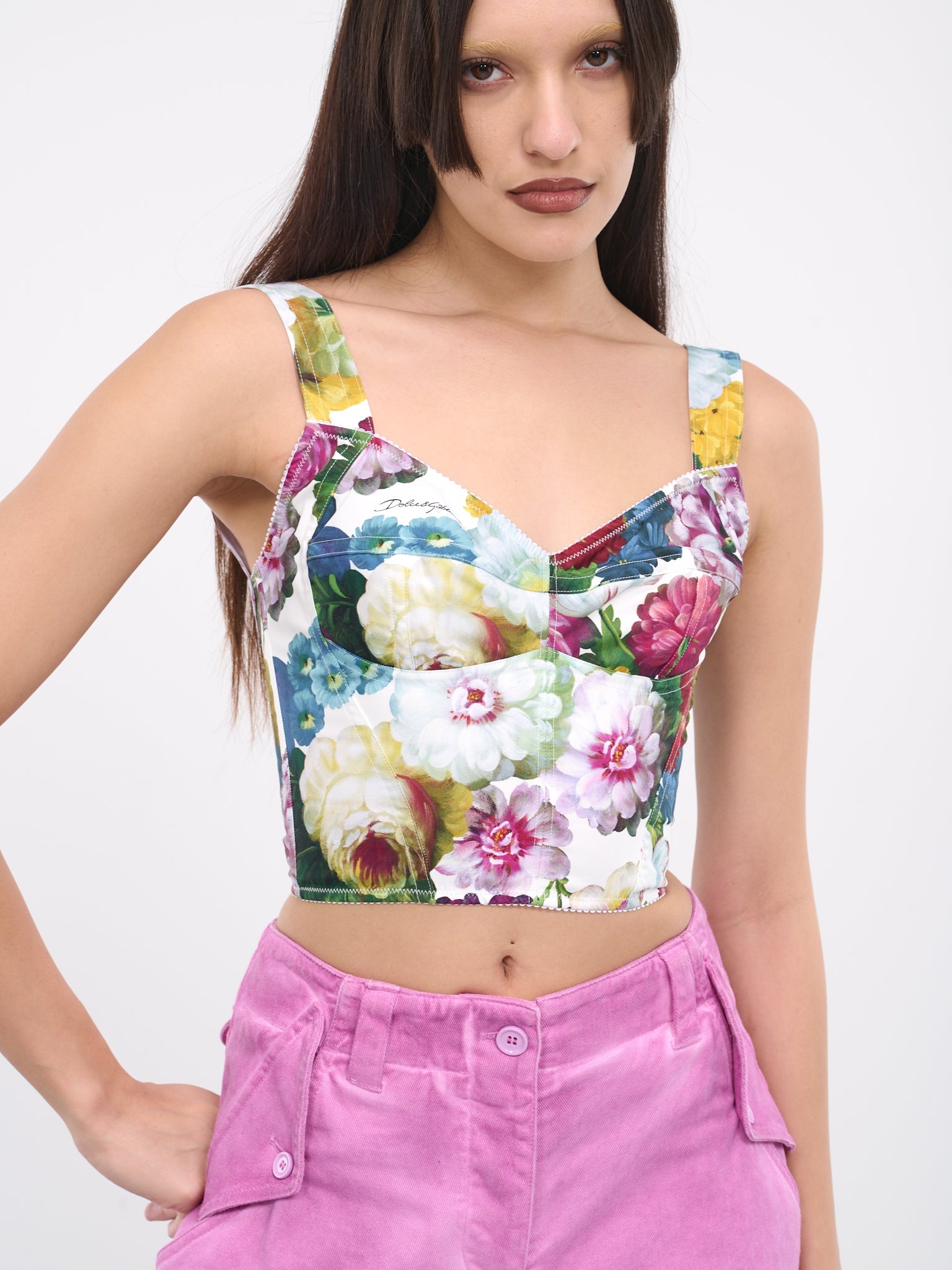 Nocturnal Flower Corset Top - 4