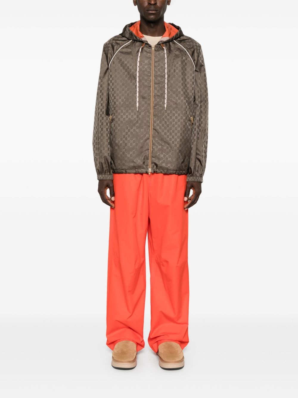 Double G slouch-hood jacket - 2