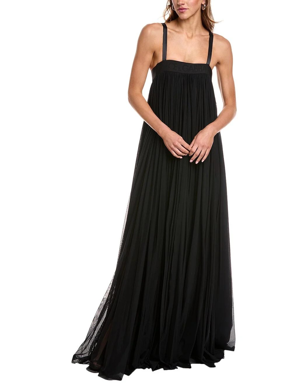 Dolce & Gabbana Gathered Mesh Gown - 1