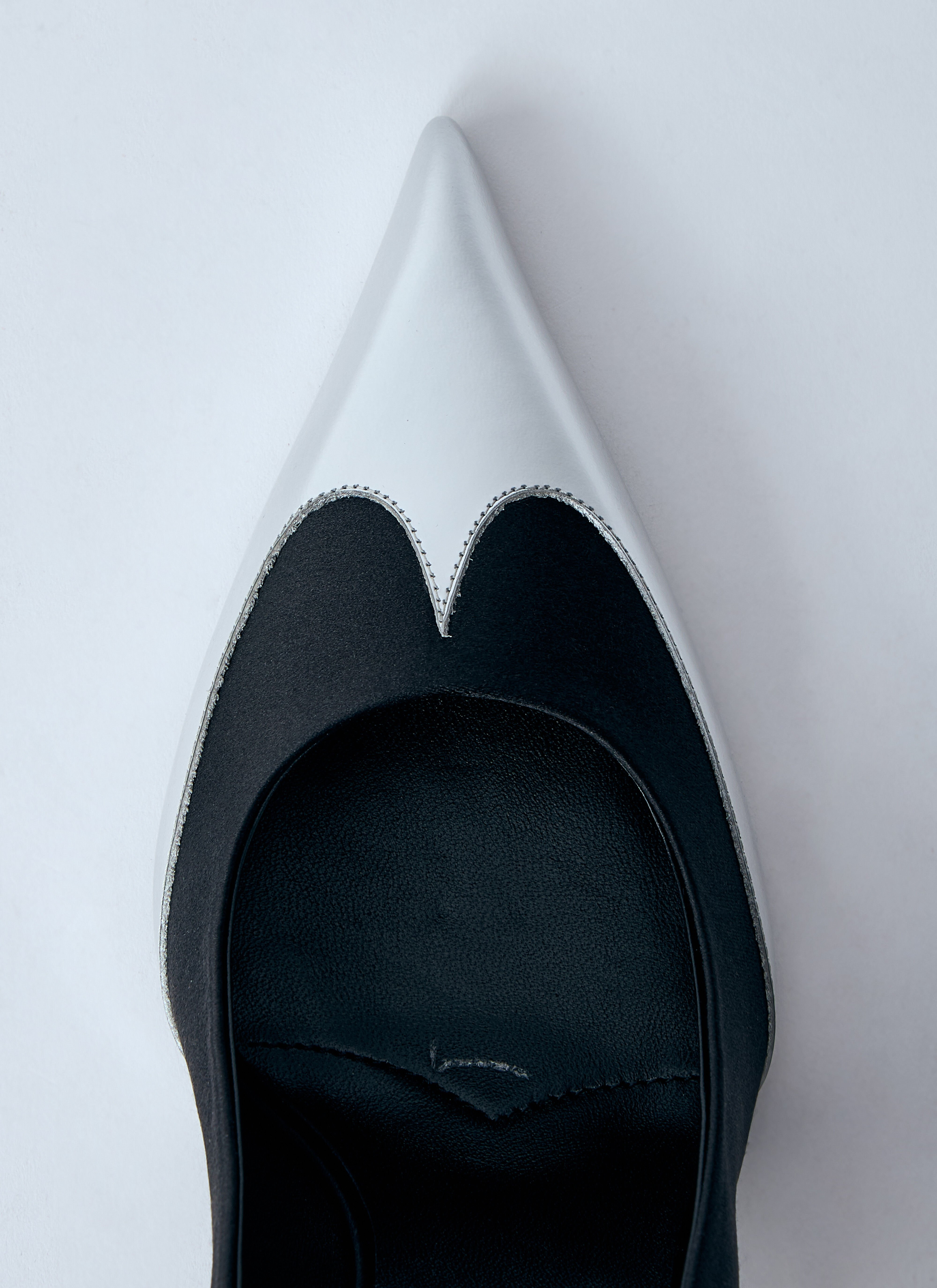 Satin And Metallic Heeled Pumps - 6