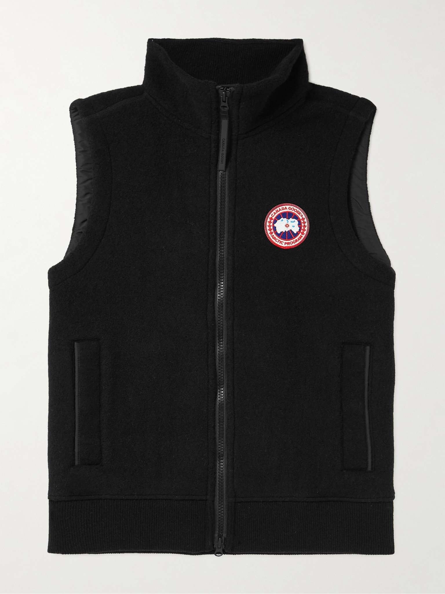 Mersey Logo-Appliquéd Wool-Blend Fleece Gilet - 1