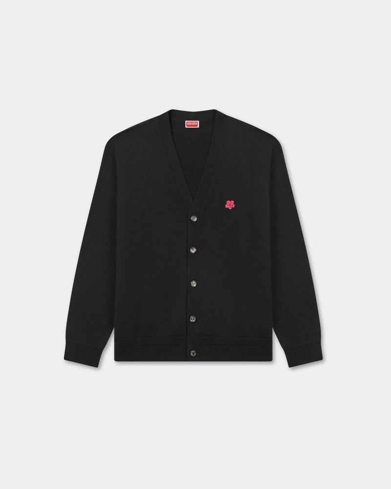 'Boke Flower' embroidered cardigan in Merino wool 1