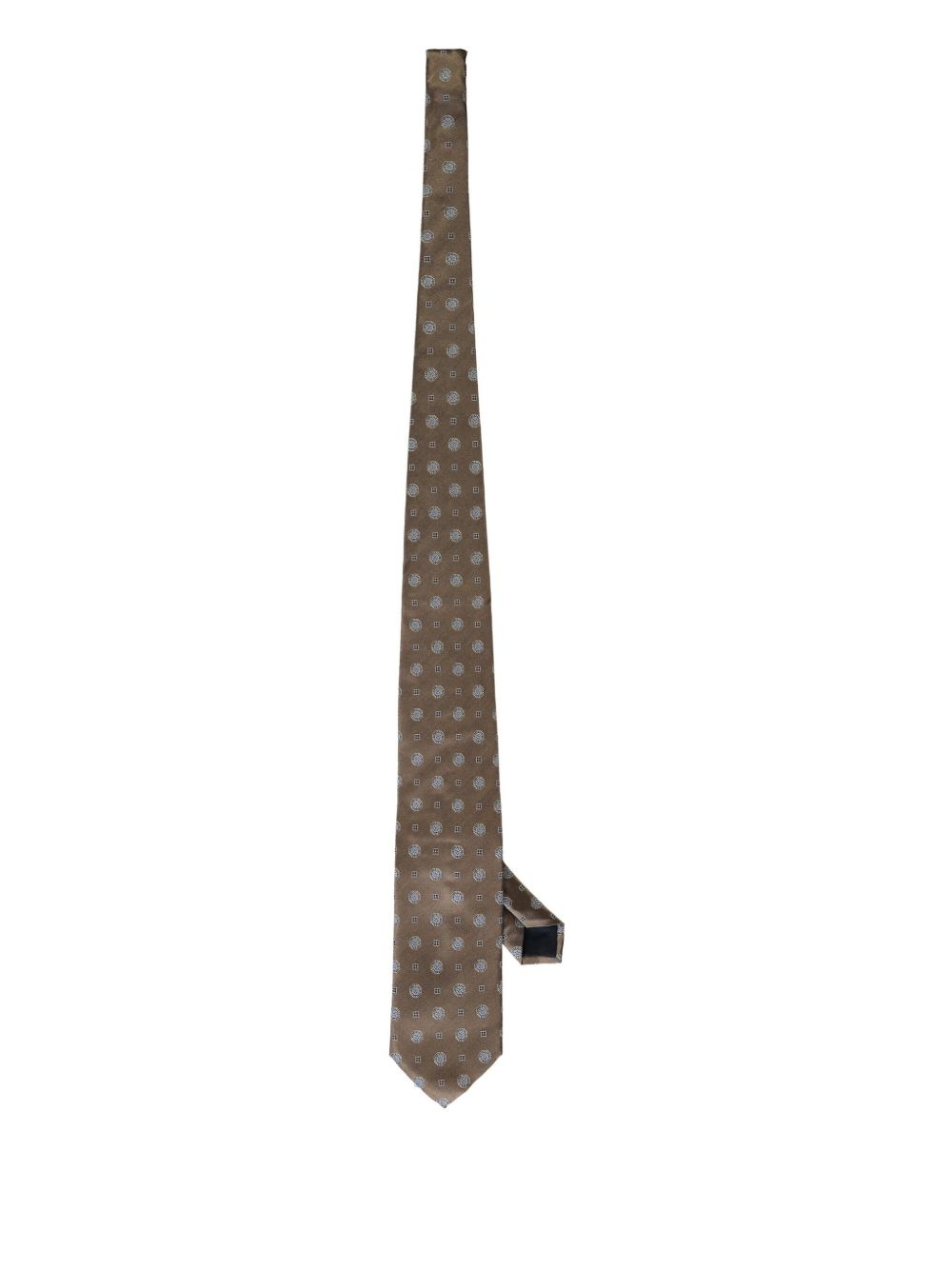 jacquard silk tie - 1