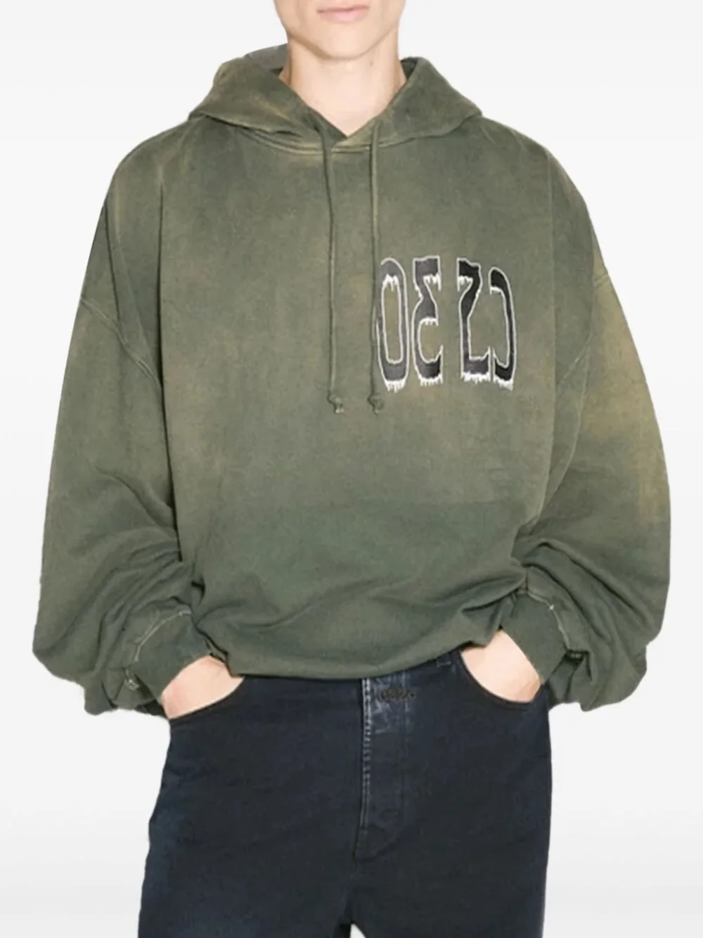 Spliced Bubble hoodie - 1