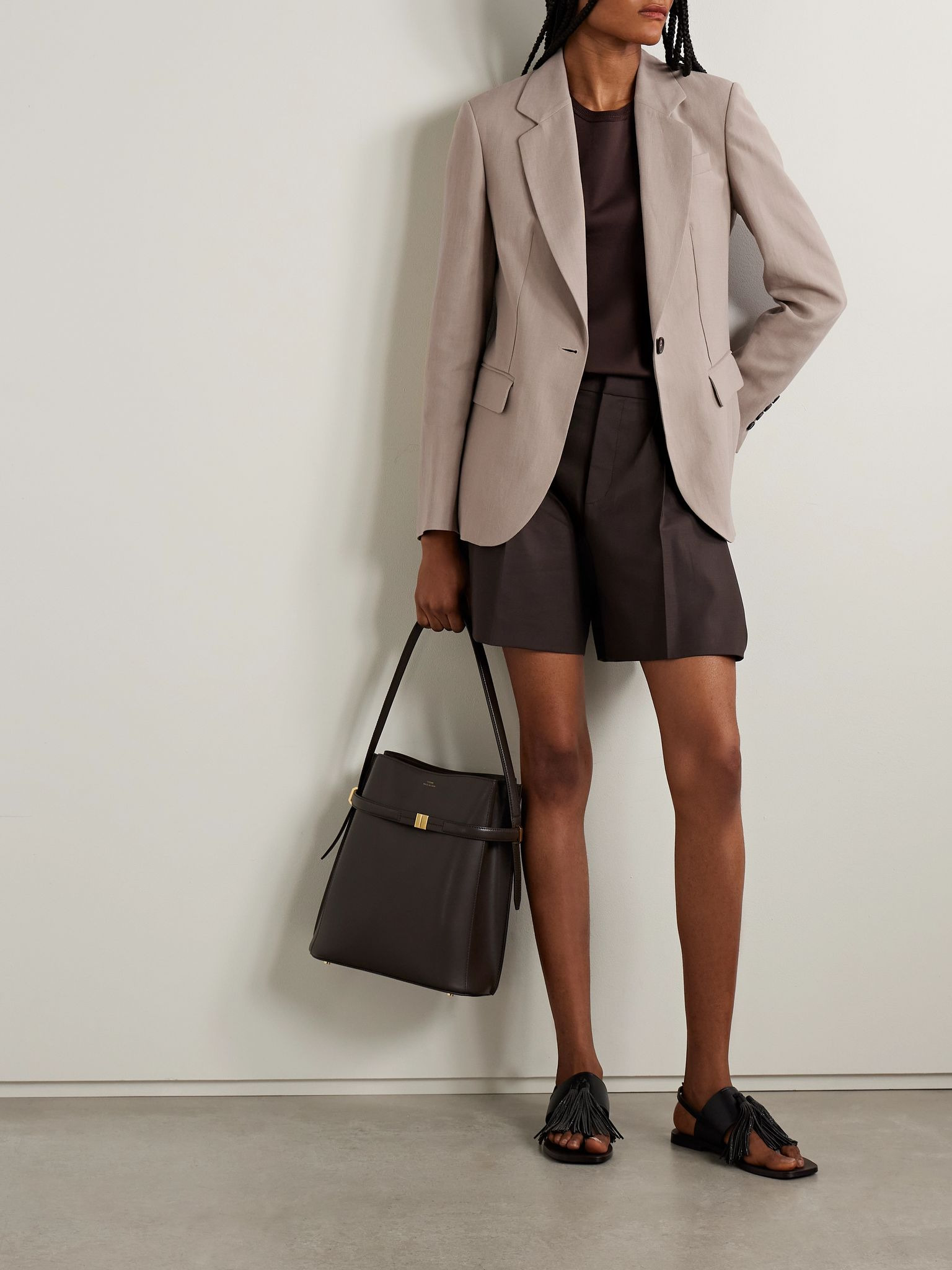 Twill blazer Beige - 2