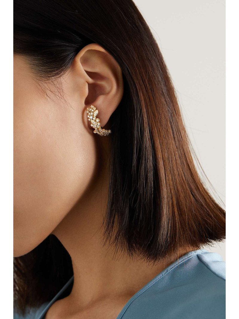 RAINBOW K River 18-karat gold diamond earrings outlook