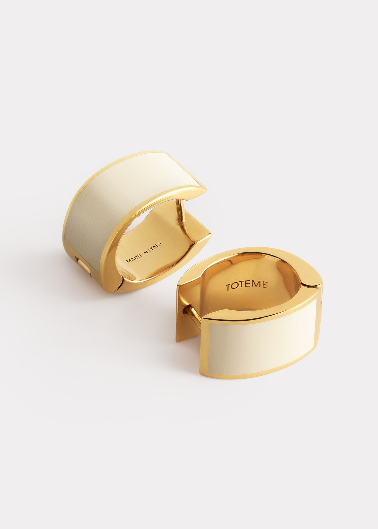 Signature hoops ecru/gold - 3
