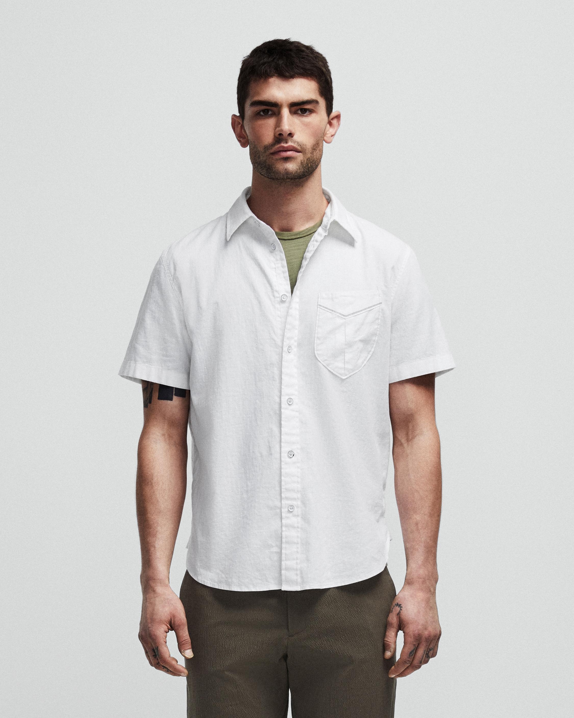 Arrow Hemp Cotton Shirt
Relaxed Fit Button Down Shirt - 4